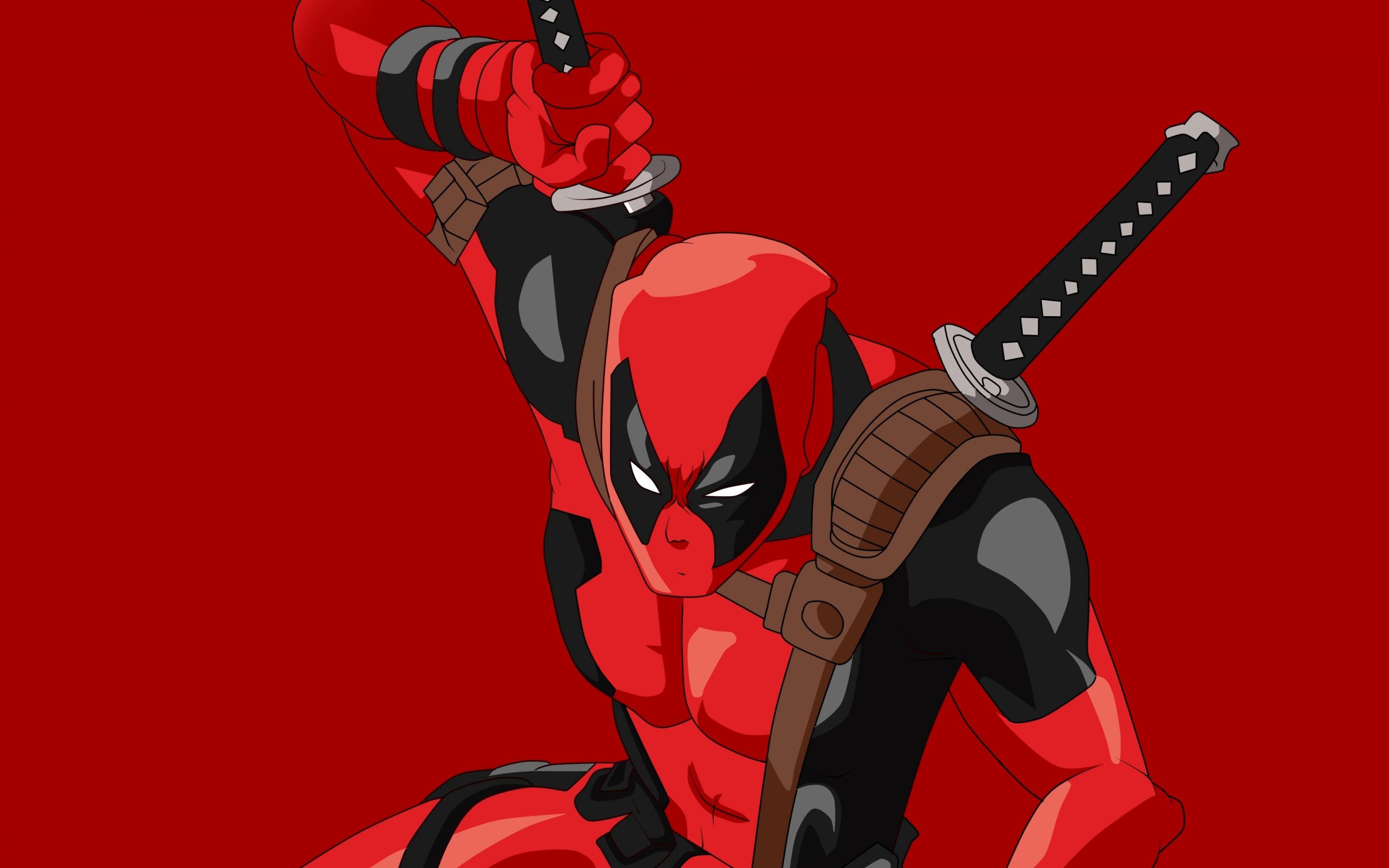 2880x1800 Download 2880x1800 wallpaper deadpool, marvel comics, fan art, red, mac pro retaia image, background, 8678