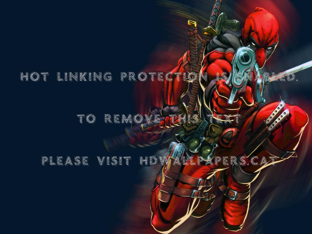 1024x768 the deadpool marvel cable comics anime