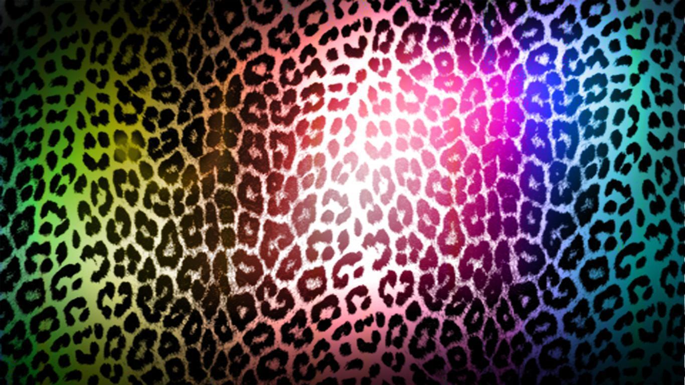 1366x768 Luipaard Print Giraffe Wallpaper HD