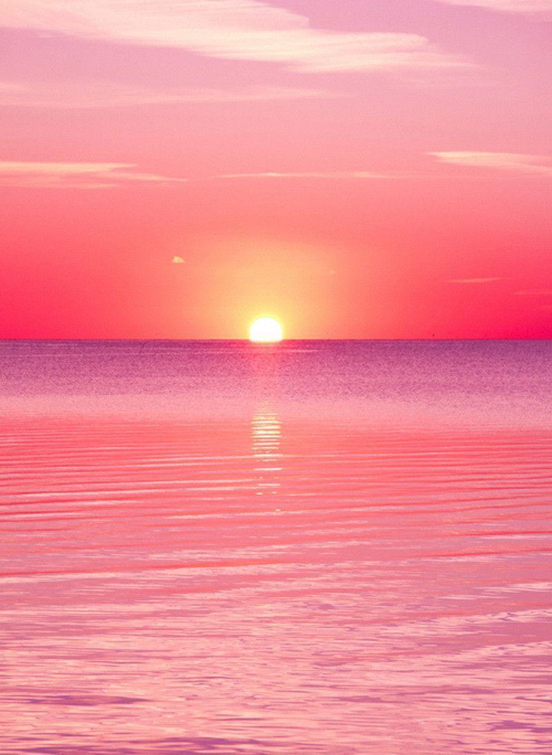 Pink Beach Sunset