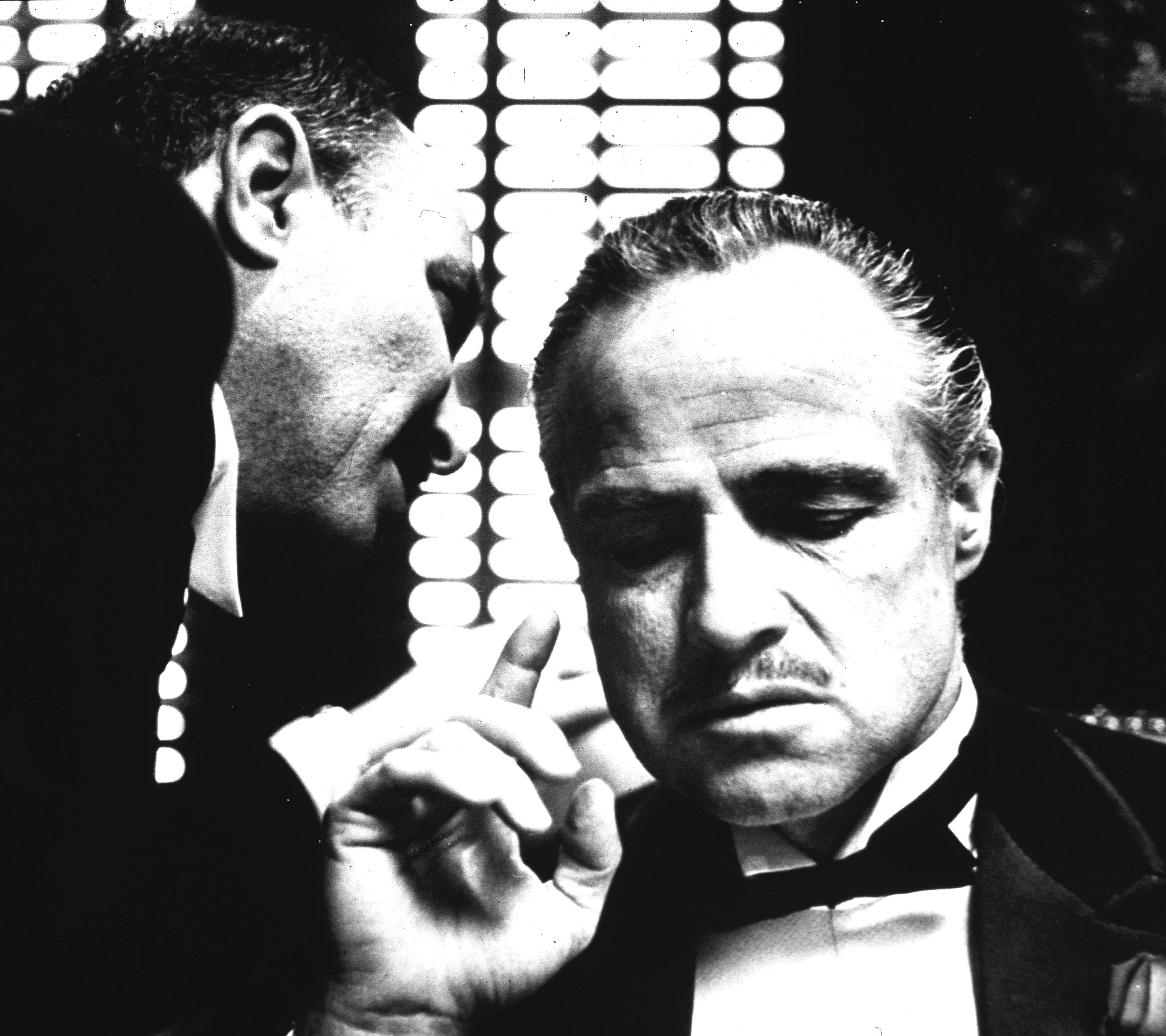 2880x2560 the godfather wallpaper, album cover, photography, black and white, movie