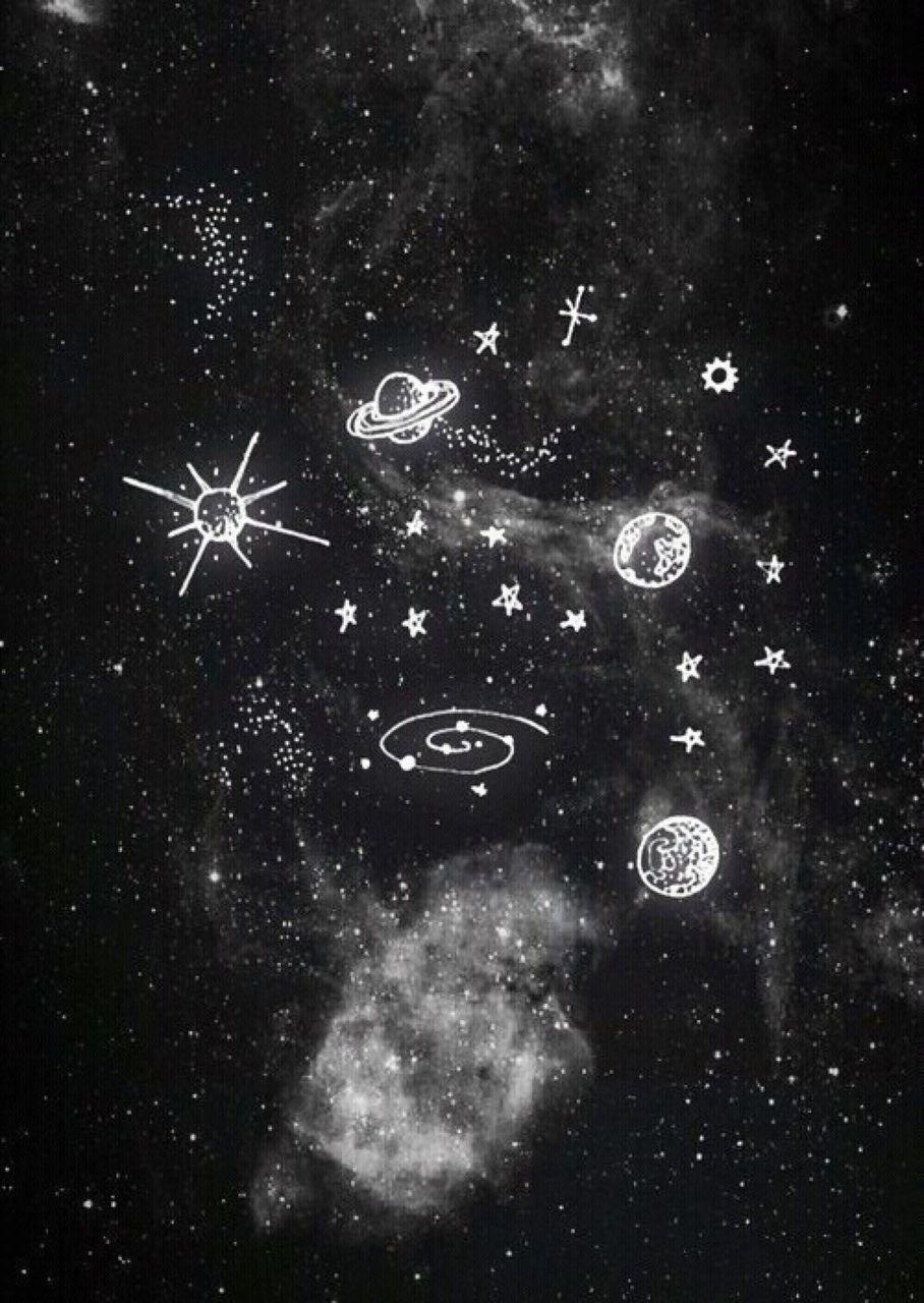 908x1280 Magical Space Aesthetic Art Wallpaper