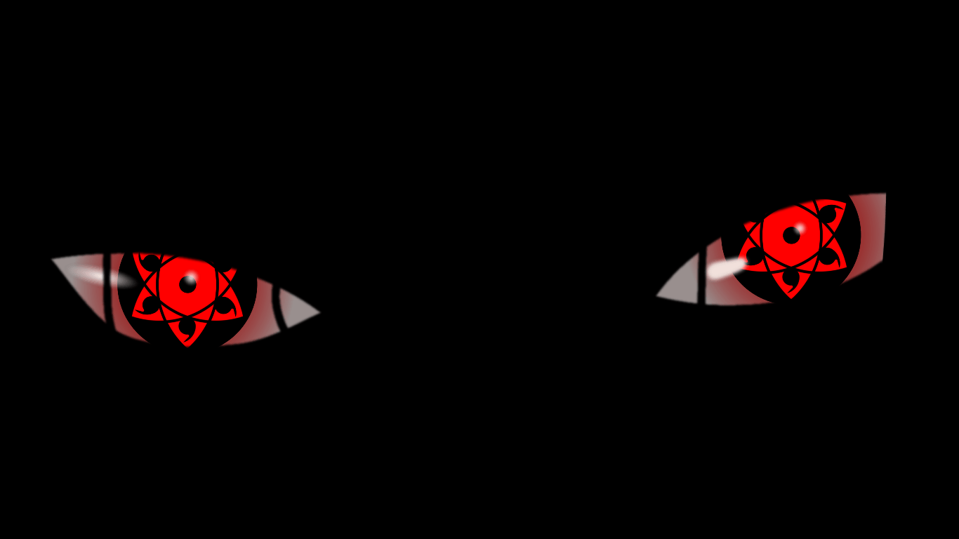 1366x768 Sasuke Eternal Mangekyou Sharingan Wallpaper