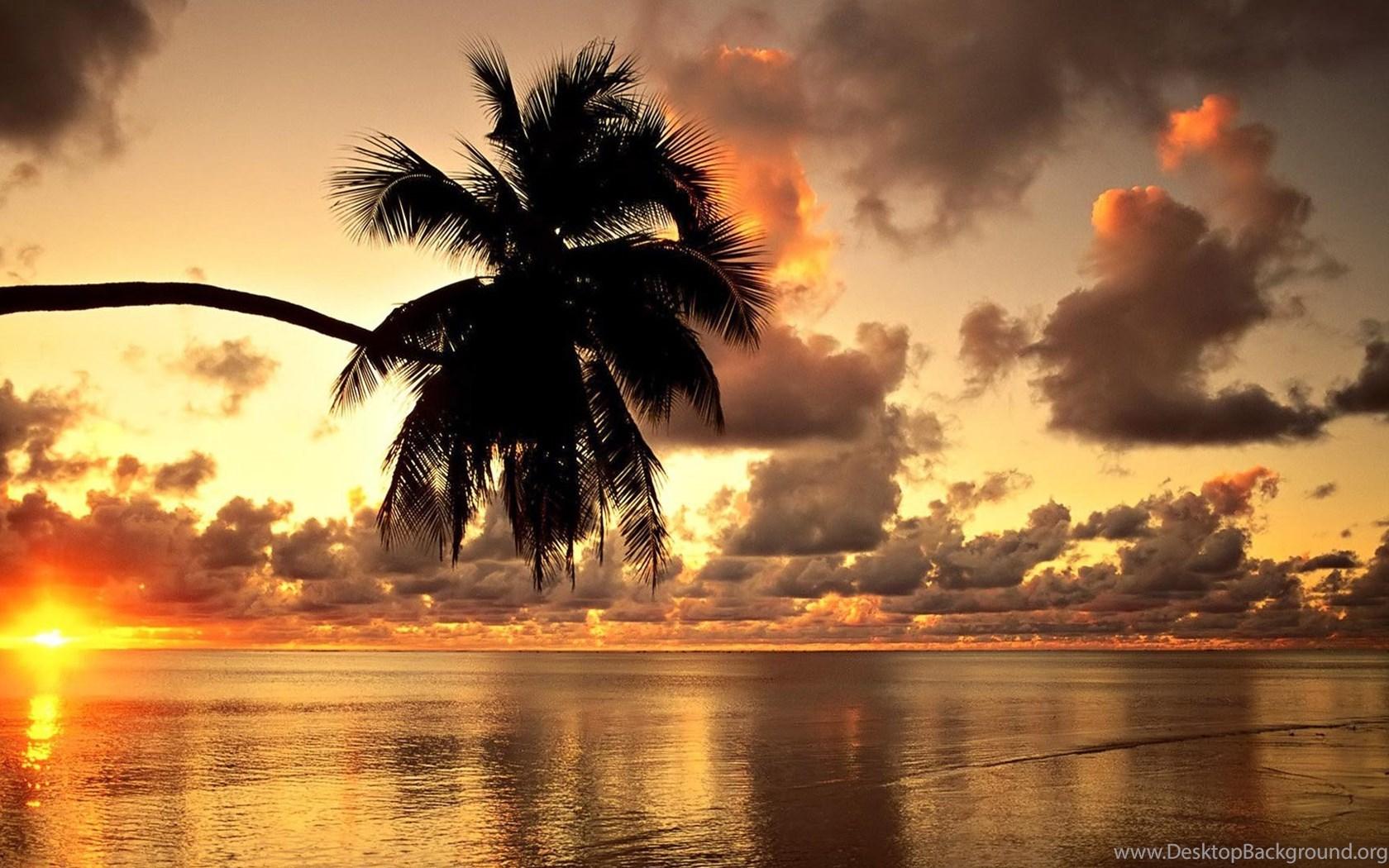 1680x1050 Tropical Sunset Beach Beautiful Scenery Wallpaper, Beach Picture. Desktop Background