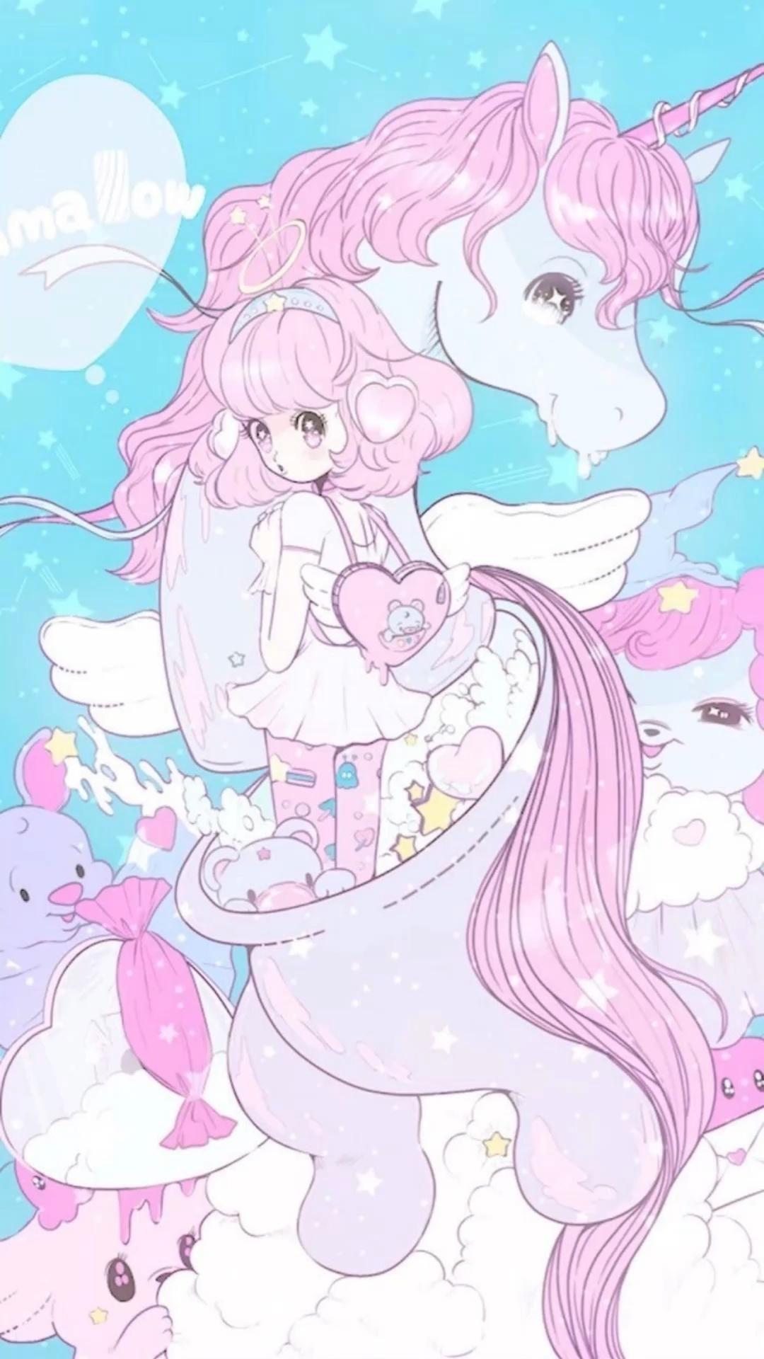 1080x1920 KAWAII UNICORN AESTHETIC WALLPAPERS