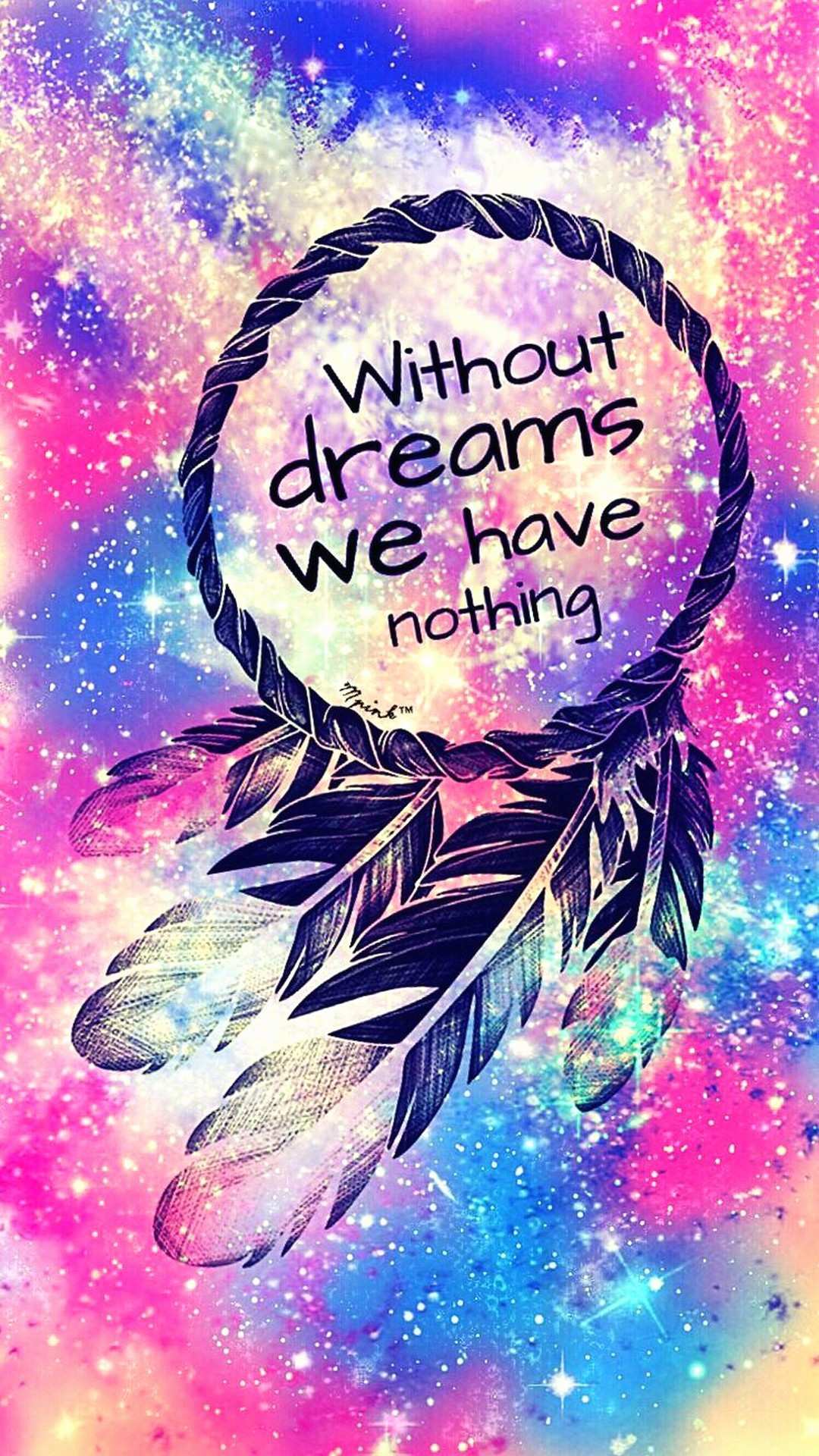 1080x1920 Girly Girl with Unicorns Wallpaper