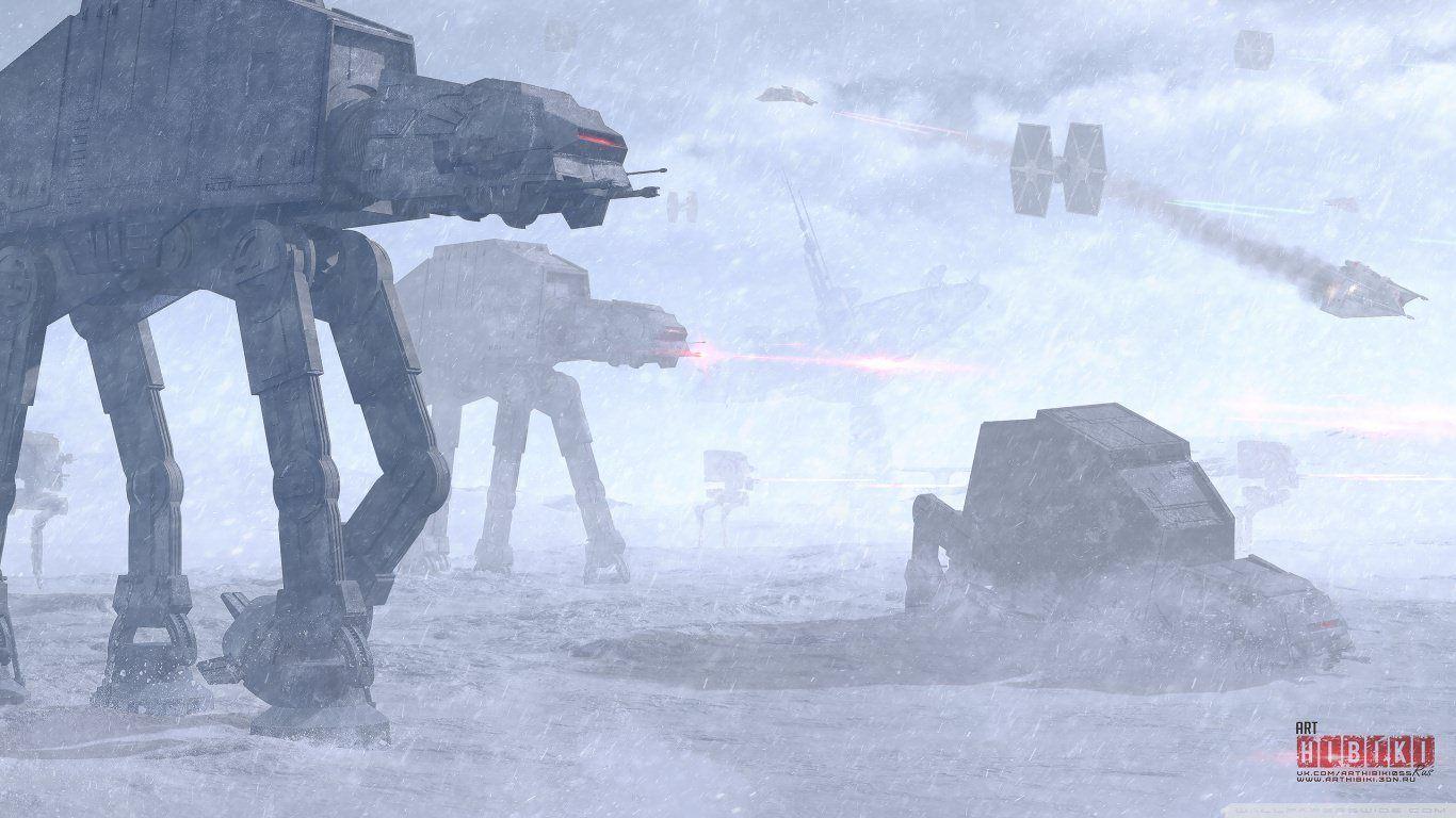 1366x768 Battle Of Hoth Wallpaper