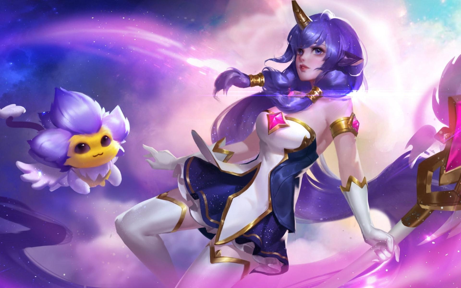 1920x1200 Unicorn girl, frumusete, fantasy, luminos, hot ci, pink, blue • Wallpaper For You HD Wallpaper For Desktop & Mobile