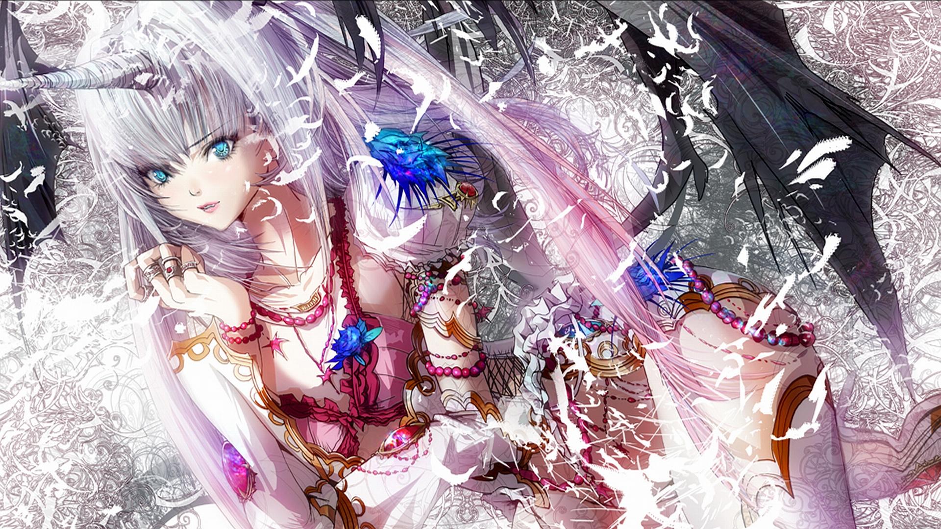 1920x1080 15++ Unicorn Anime Girl Wallpaper