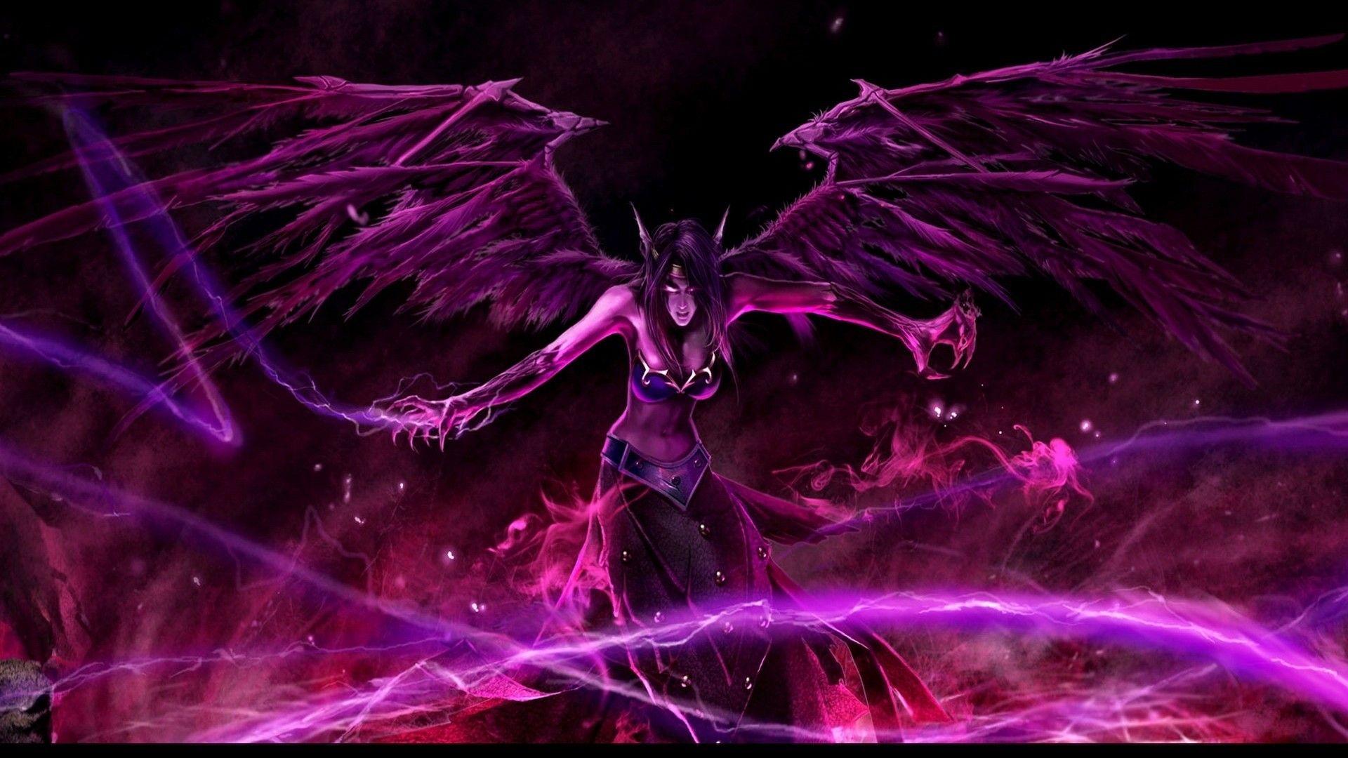 1920x1080 Purple Demon Wallpaper, HD Purple Demon Background
