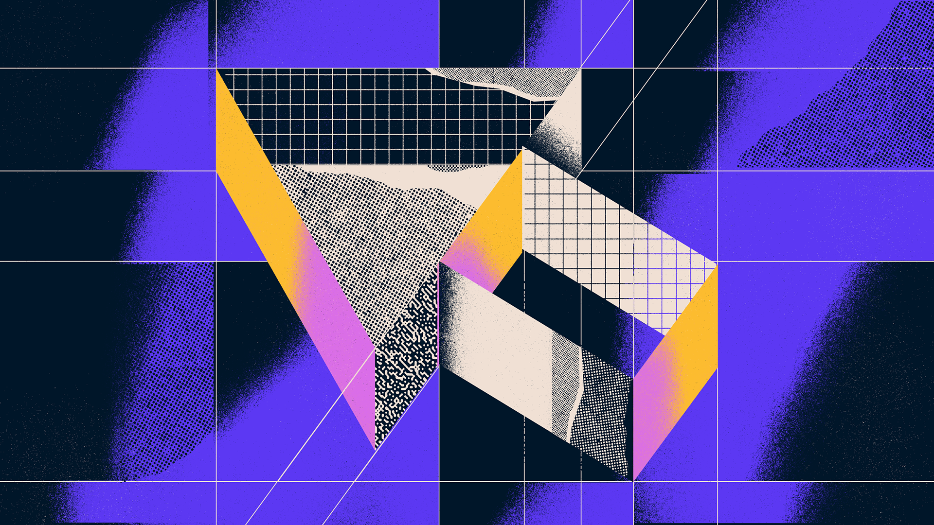 1920x1080 Abstract Grid Wallpaper For Tech