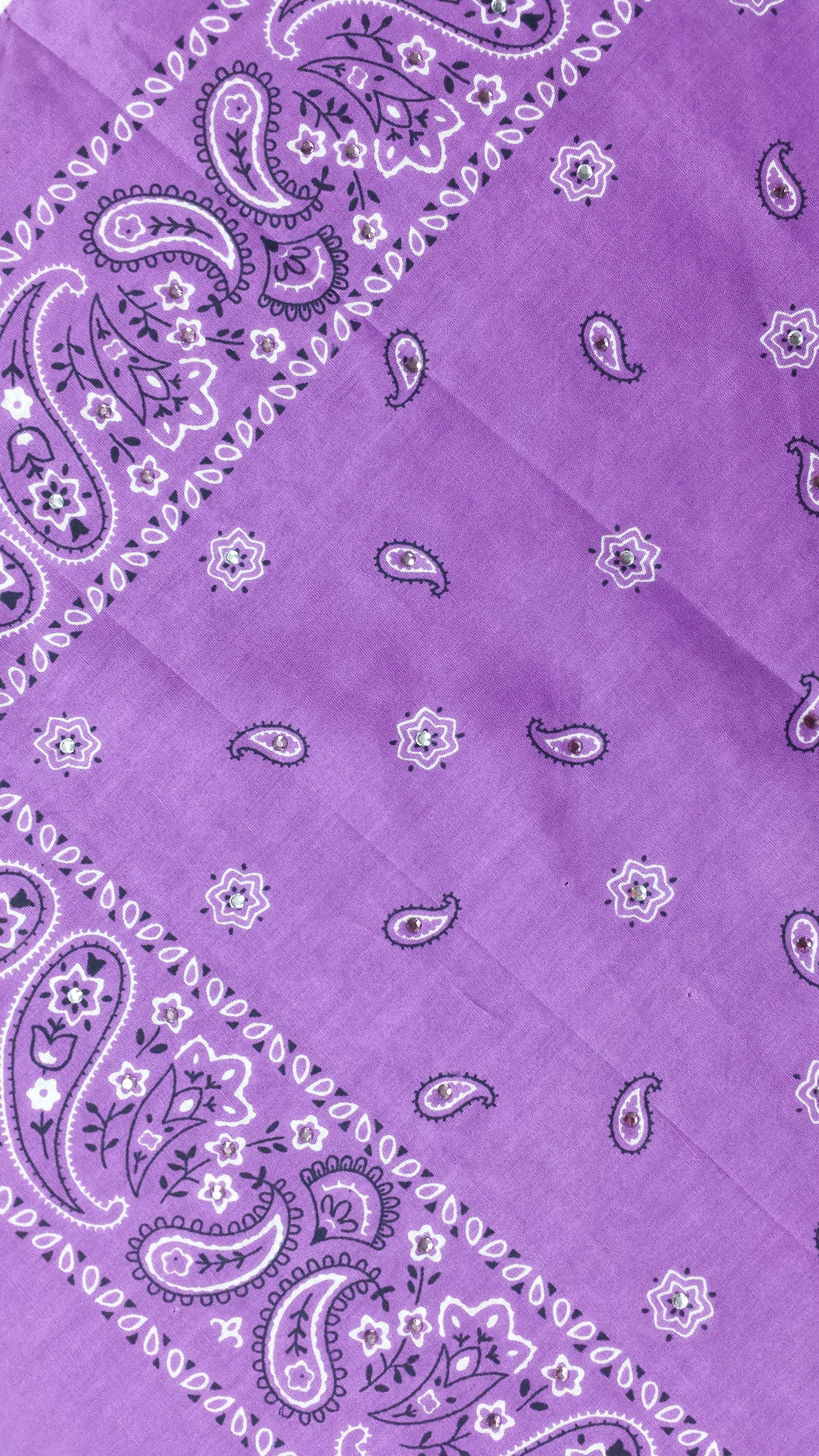 2322x4128 Light purple bandana with coordinating rhinestones. Can change colors. Sfondi carini, Citazioni vintage, Vintage