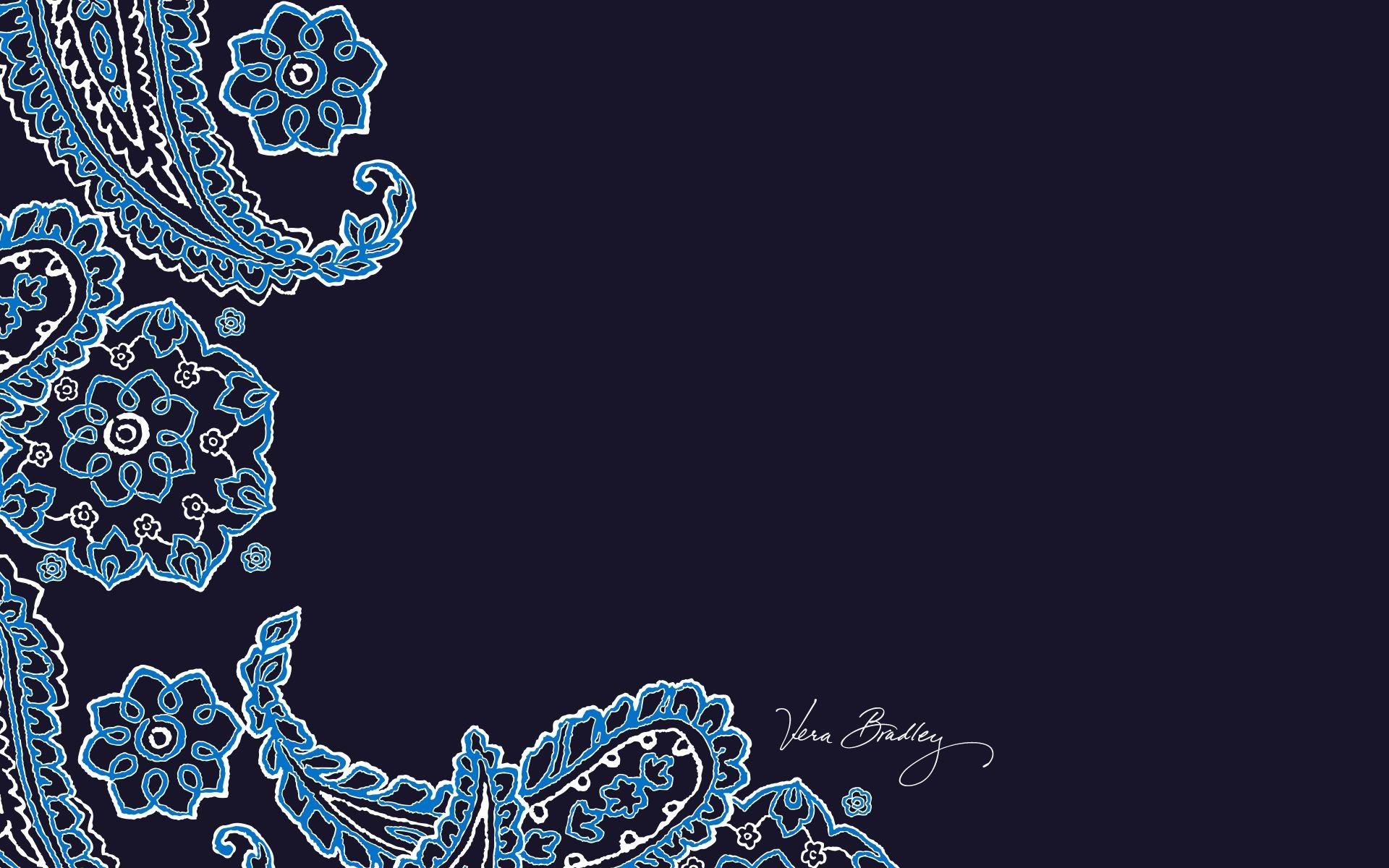 1920x1200 Bandana Background Wallpaper Gallery Background Blue Vera Bradley HD Wallpaper