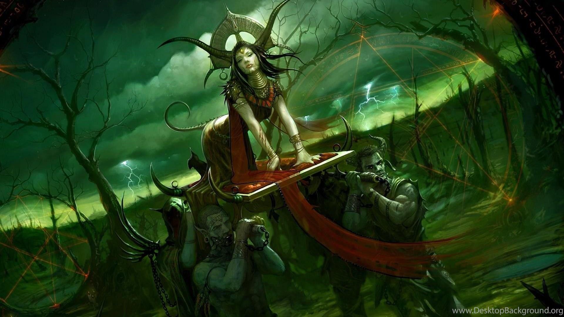 1920x1080 Full HD Wallpaper Cult Follower Priestess Pentagram Succubus. Desktop Background