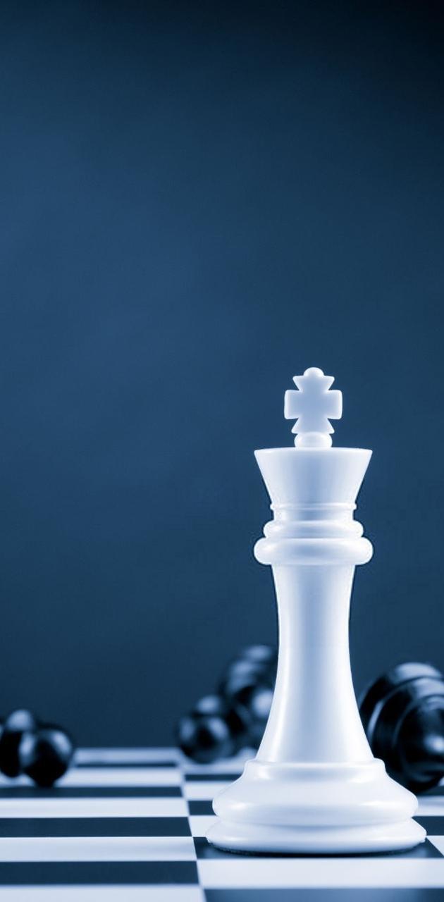 630x1280 White Chess King wallpaper