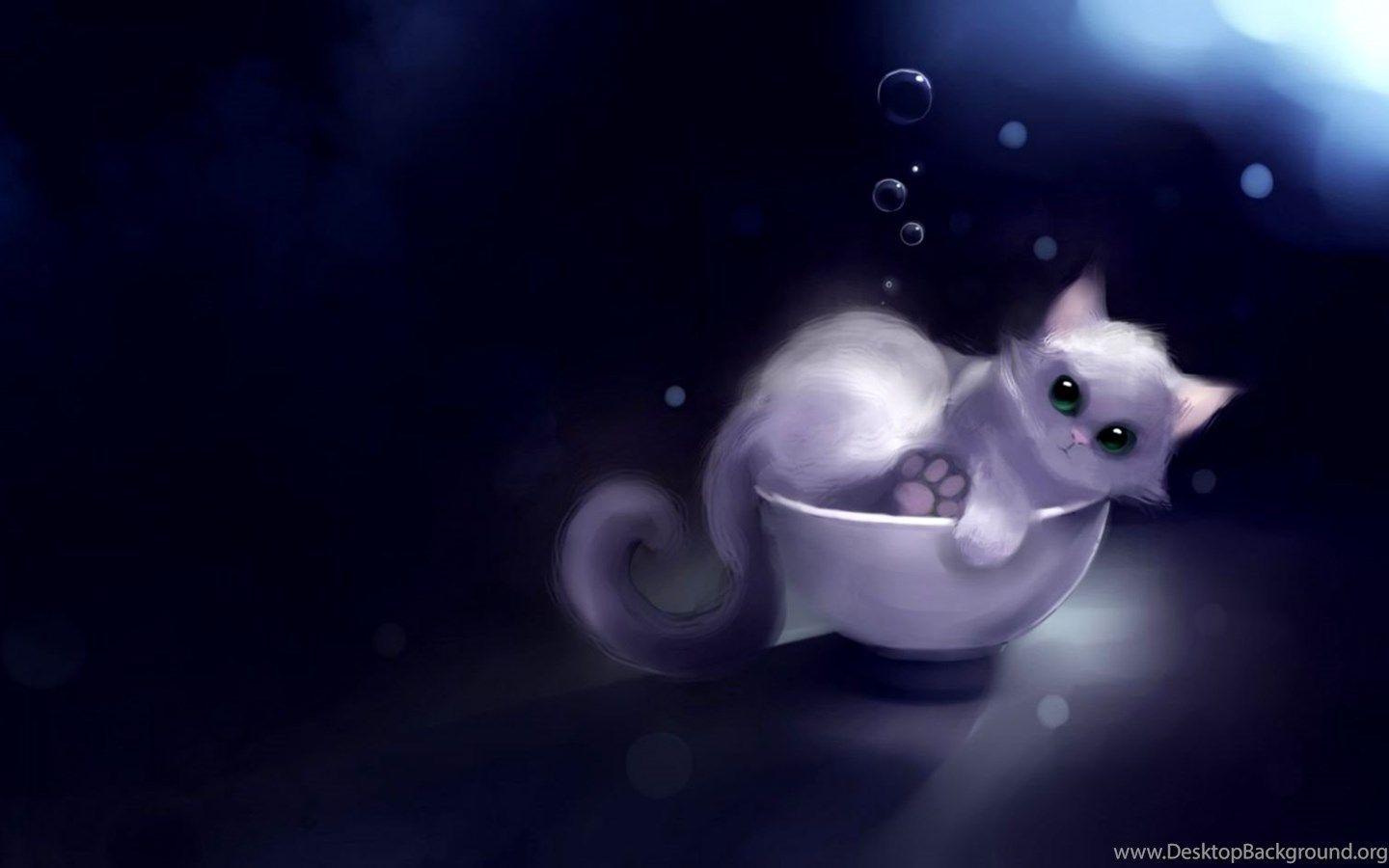 Adorable Anime Cat Wallpapers Top Free Adorable Anime Cat Backgrounds Wallpaperaccess
