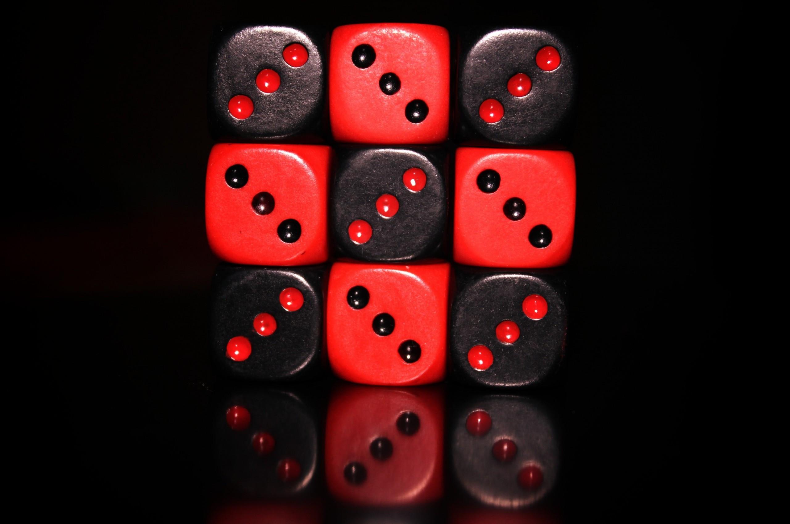 2560x1700 Download 2560x1700 Red And Black Dice Wallpaper for Chromebook Pixel