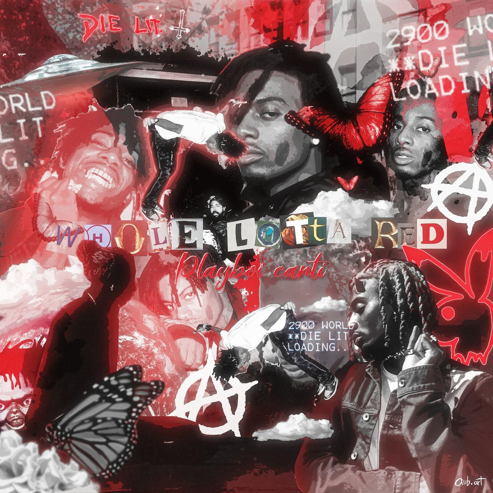1600x1600 Whole Lotta Red (fan made Cover Art) for Playboi Carti, Aub.art