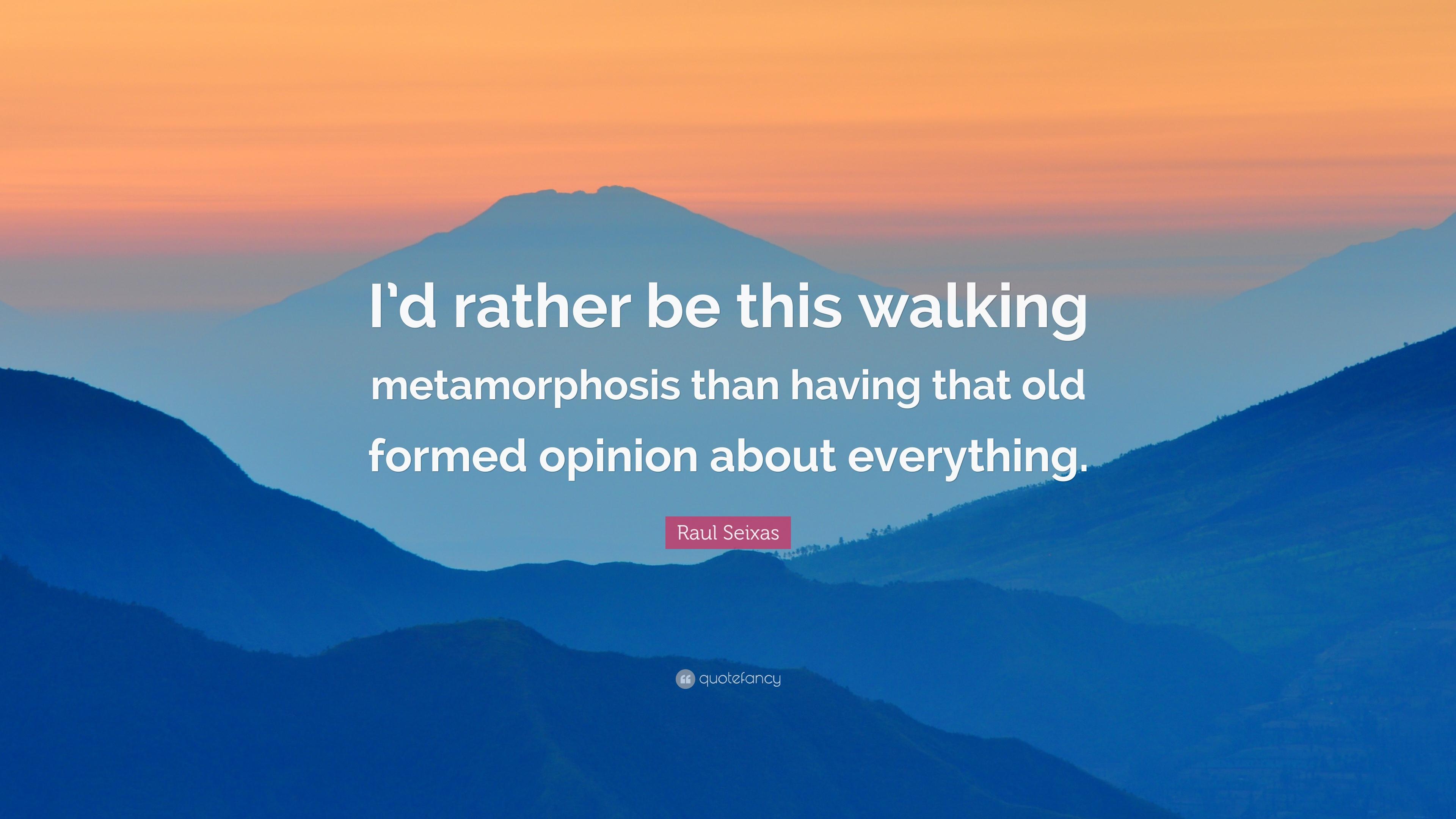 3840x2160 Raul Seixas Quote: “I'd rather be this walking metamorphosis than having that old formed opinion