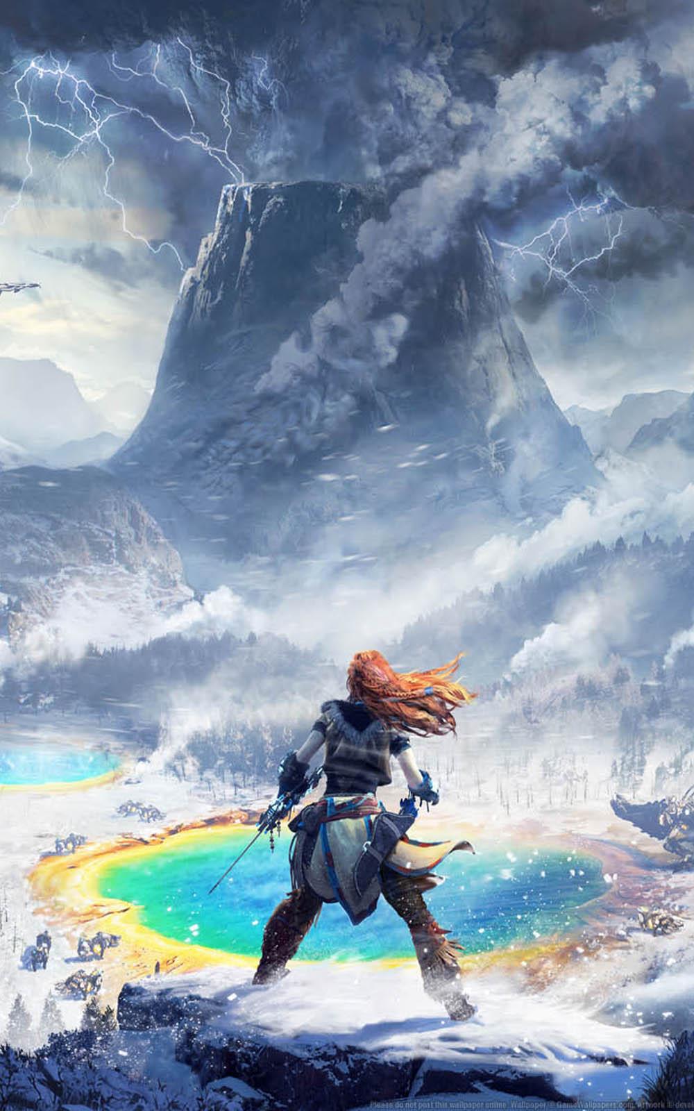 1000x1600 Horizon Zero Dawn Frozen Wilds 4K Ultra HD Mobile Wallpaper