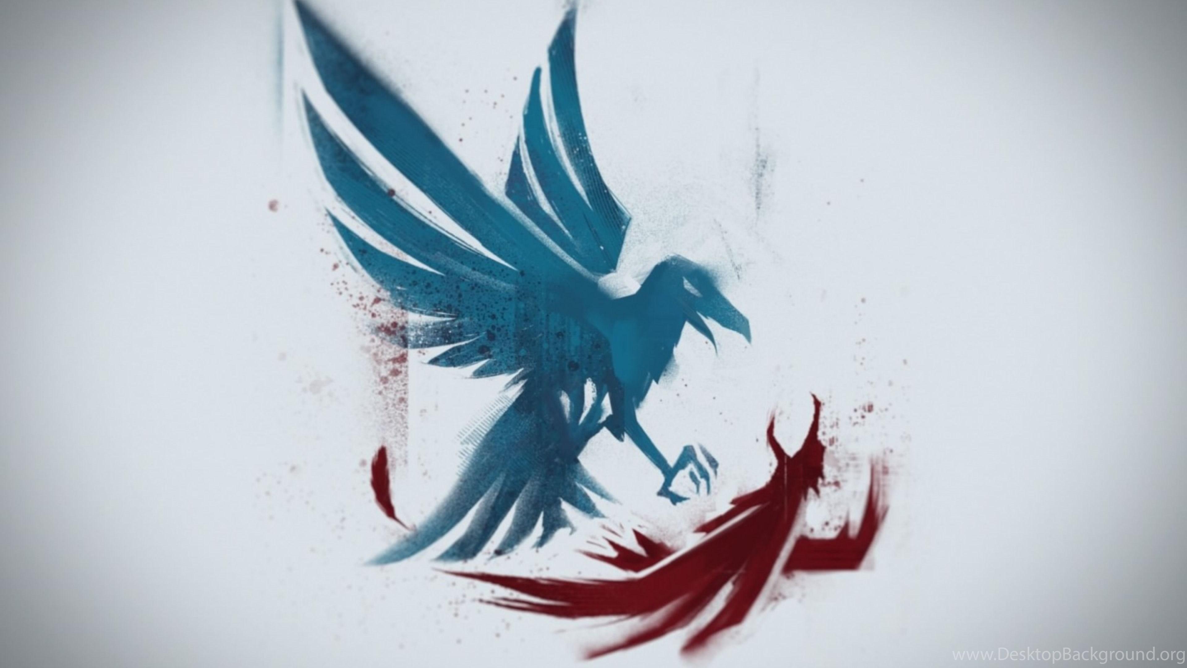 3840x2160 Download Wallpaper 3840x2400 Infamous, Second Son, Bird, Logo. Desktop Background