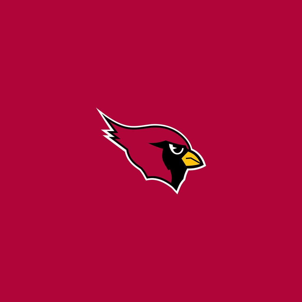 1024x1024 Arizona Cardinals Team Logo iPad Wallpaper