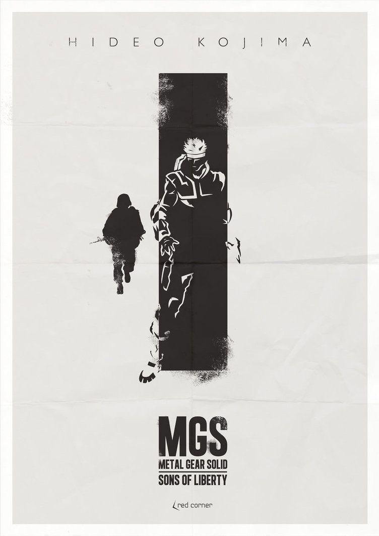 752x1062 Minimalist Posters. Engrenage métallique, Metal gear solid, Jeux