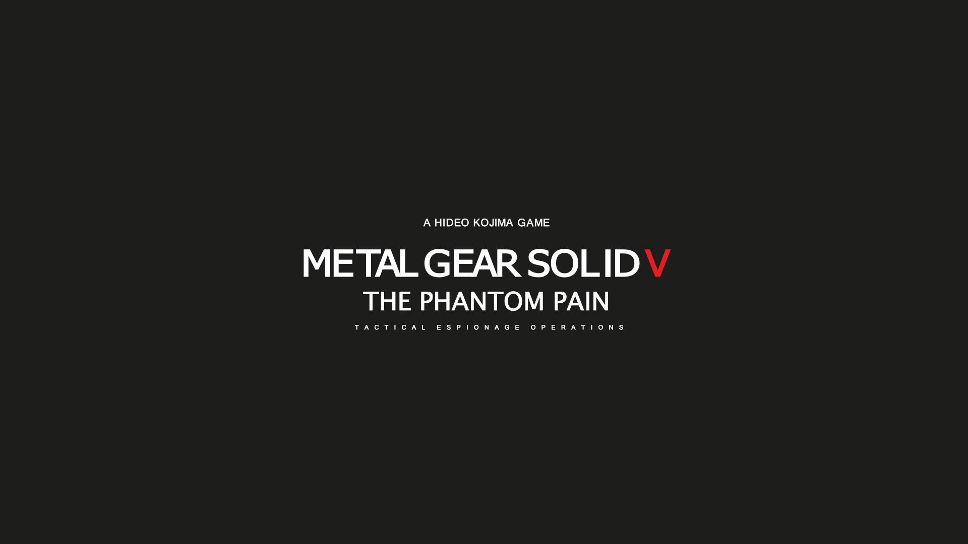 1920x1080 1920x1080 metal gear solid v the phantom pain video games minimalism simple big boss kojima productions solid snake wallpaper JPG 63 kB