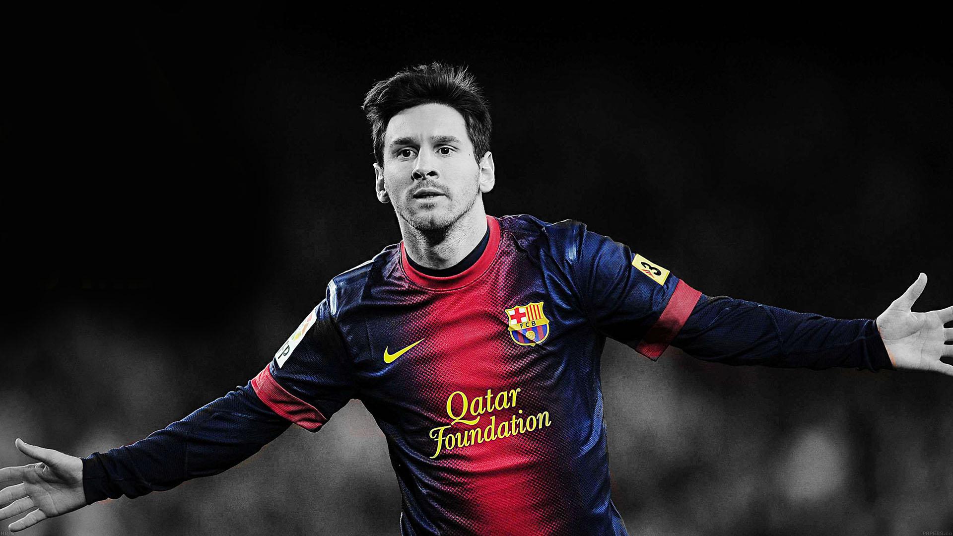 1920x1080 wallpaper for desktop, laptop. wallpaper messi soccer barcelona sports