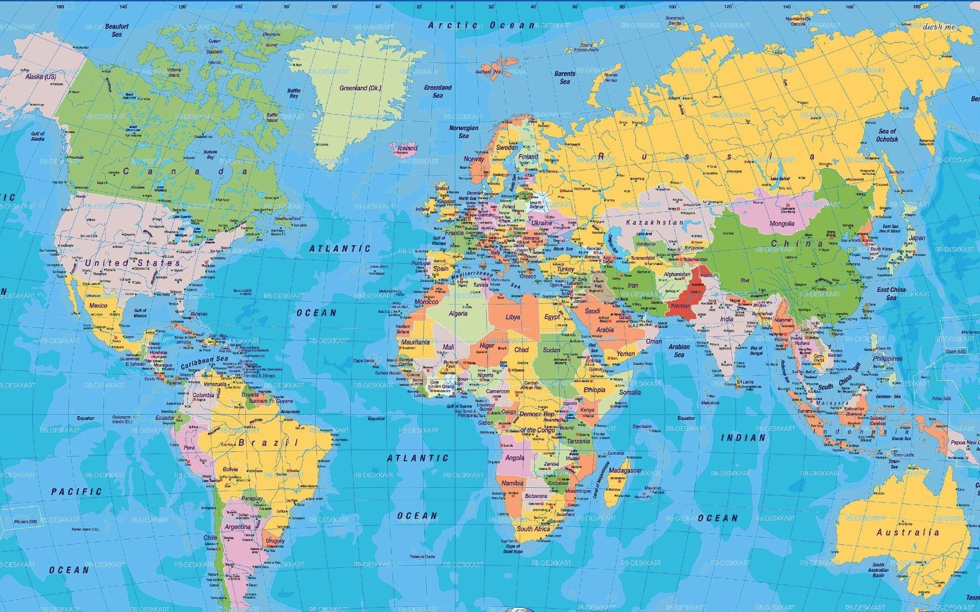 1920x1200 3D World Map HD Wallpaper Best Of World Map Desktop Background Group 0 New Moving World Map Desktop. World political map, World map printable, World map wallpaper