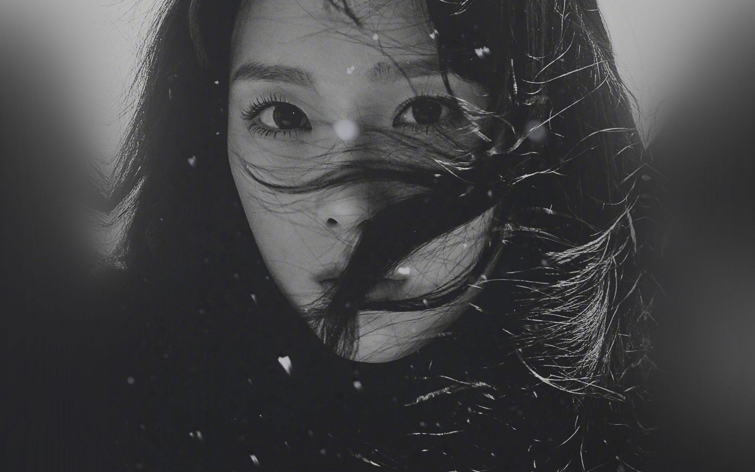 2560x1600 Wallpaper Kpop, Taeyeon, Girl, Bw, Dark, Snsd, Portrait • Wallpaper For You HD Wallpaper For Desktop & Mobile