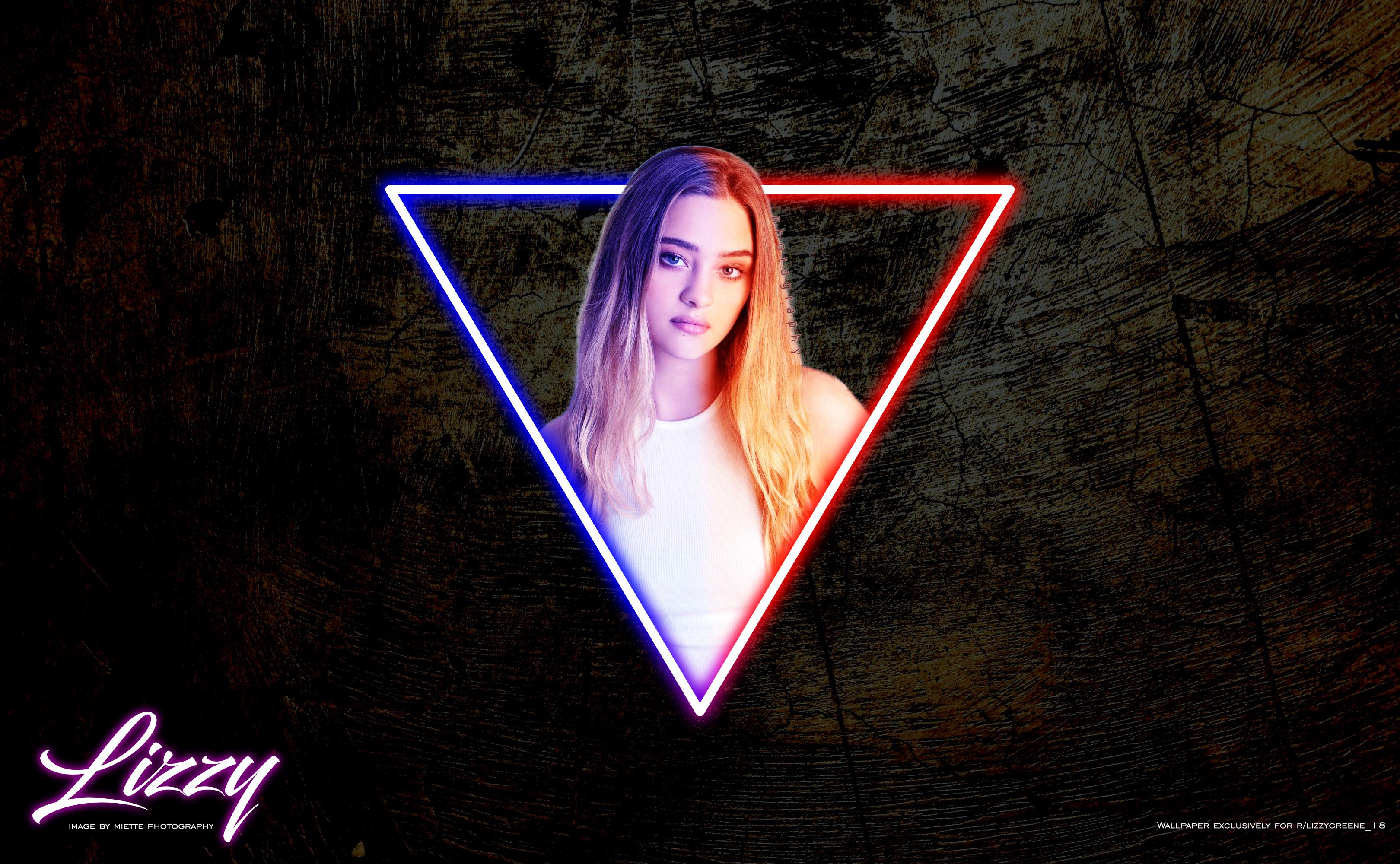 3240x2000 Neon Triangle Wallpaper: Lizzy__Greene