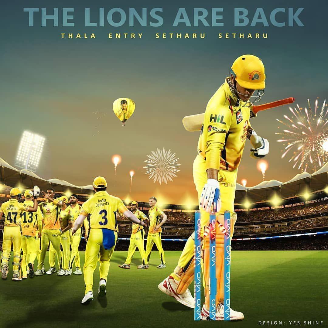 MS Dhoni Wallpaper CSK A Tribute to the IPL and Chennai Super Kings Legend   India Fantasy