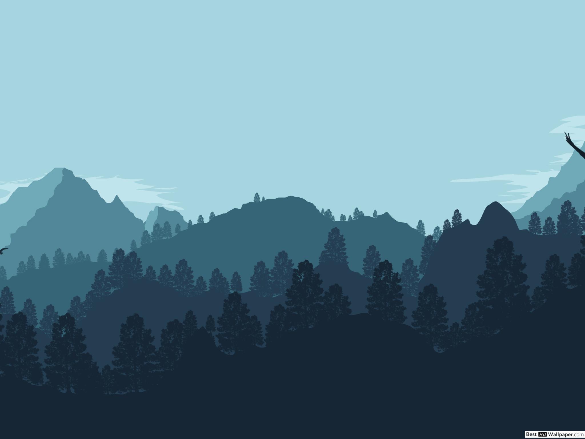 2048x1536 Artistic Mountain Landscape HD wallpaper download