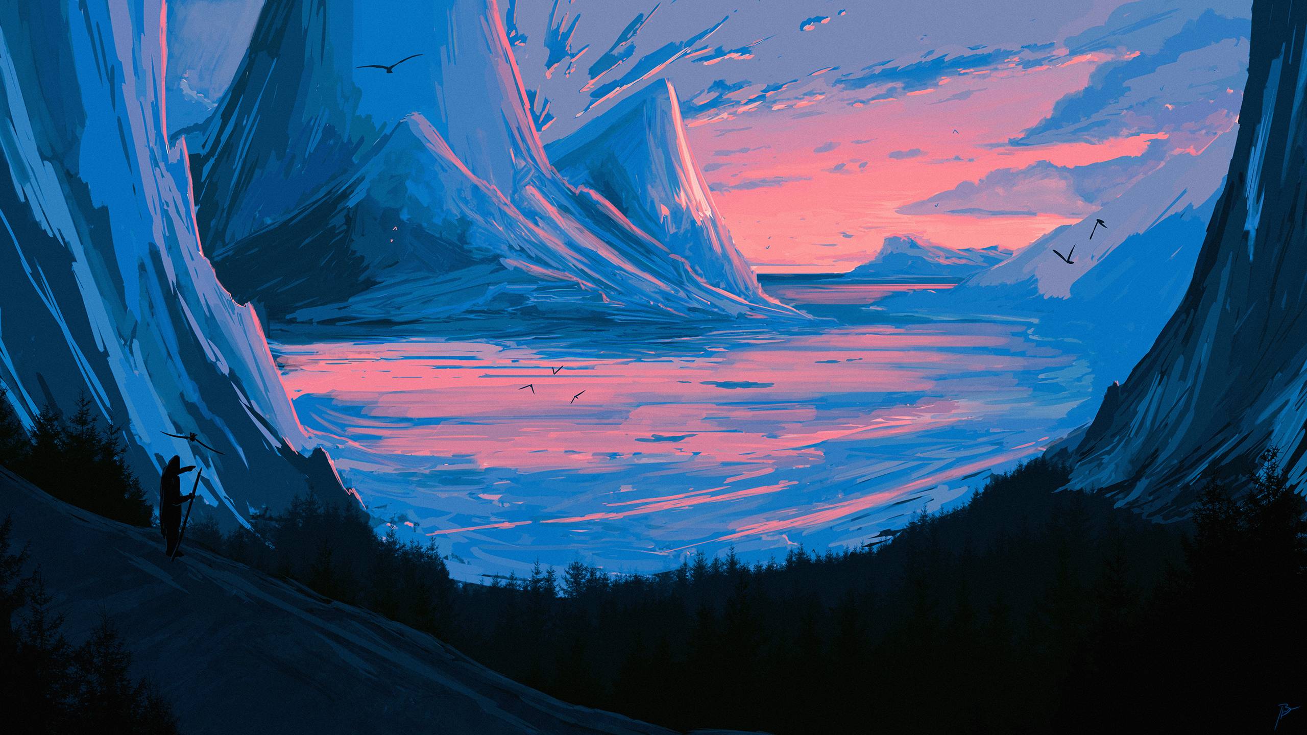 2560x1440 Digital Mountain Artistic Wallpaper, HD Artist 4K Wallpaper, Image, Photo and Background