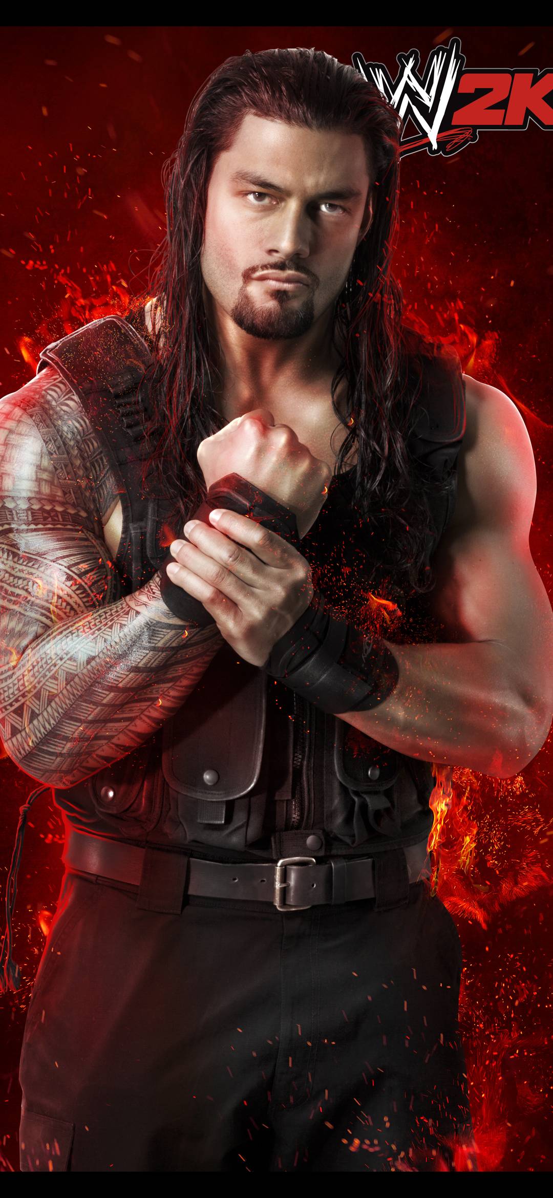 1080x2340 Roman Reigns Wallpaper