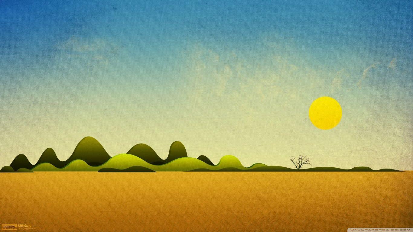 1366x768 Simple HD Wallpaper