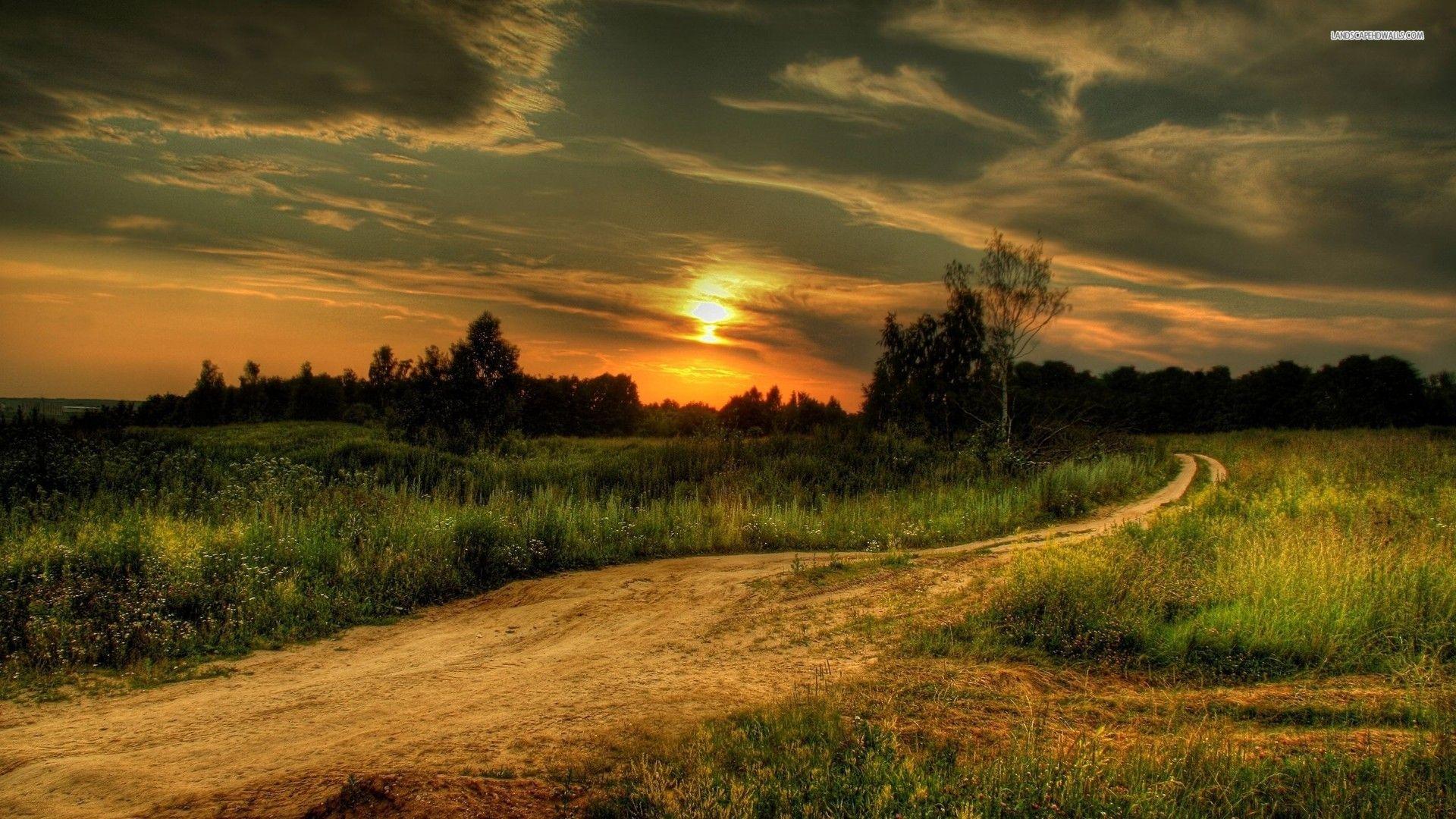 1920x1080 Country Road wallpaper x. Beautiful scenery wallpaper, Sunset nature, Beautiful scenery picture