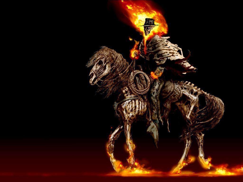 1024x768 Other People: There is nothin that would make this game better. Me: ummm. Ghost Rider Outfit and horse?: reddeadredemption