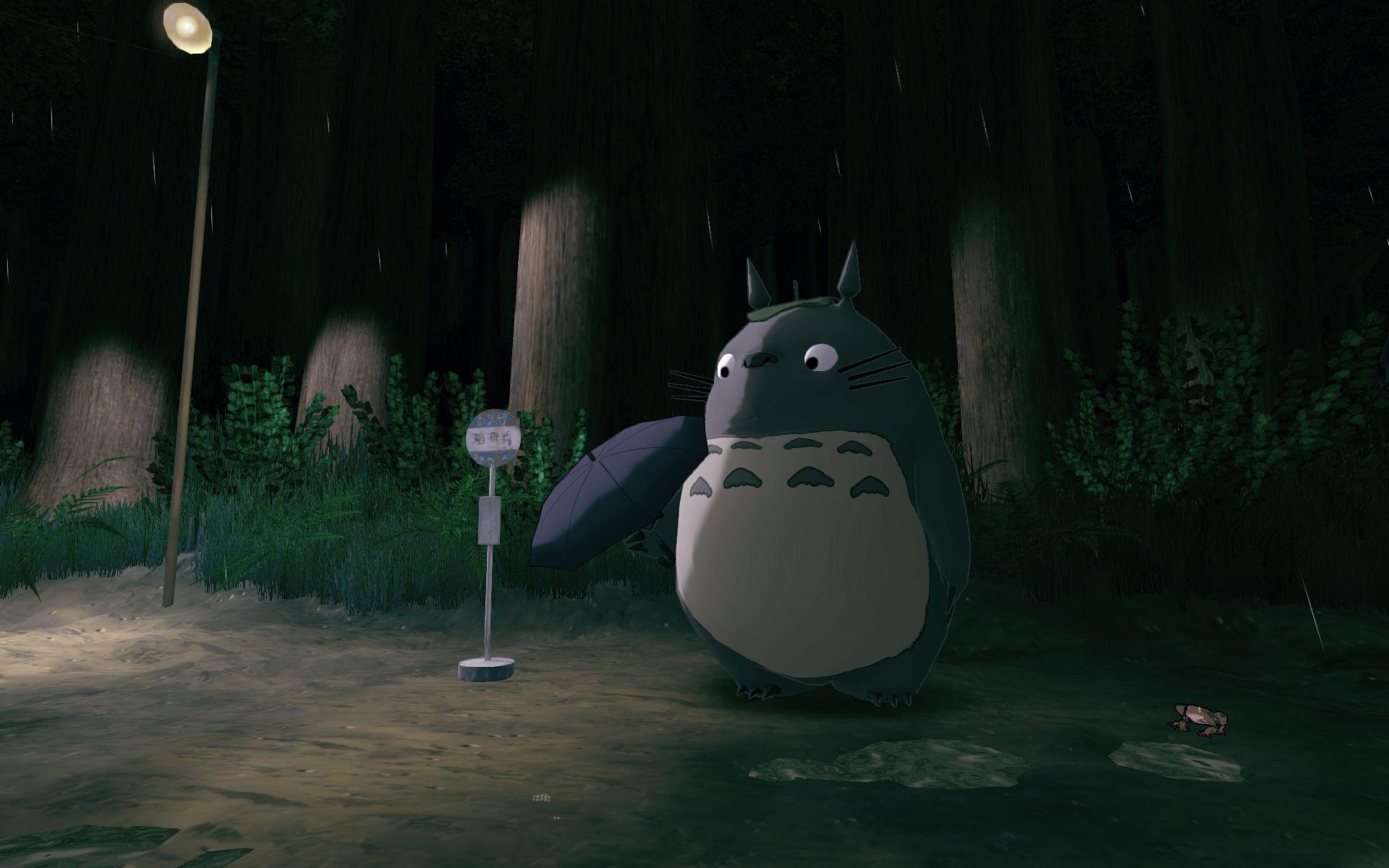 Totoro Bus Stop Wallpapers Top Free Totoro Bus Stop Backgrounds