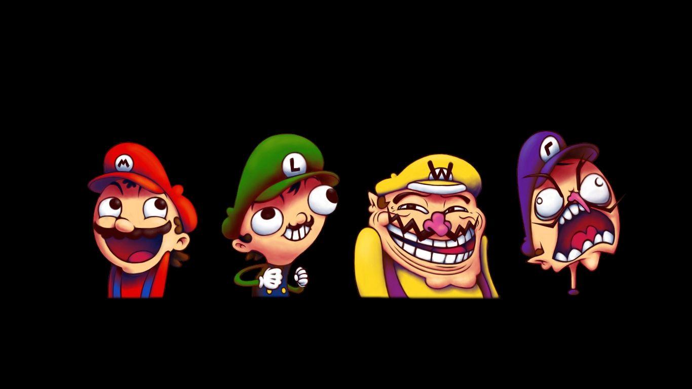 1366x768 Mario Memes Wallpaper