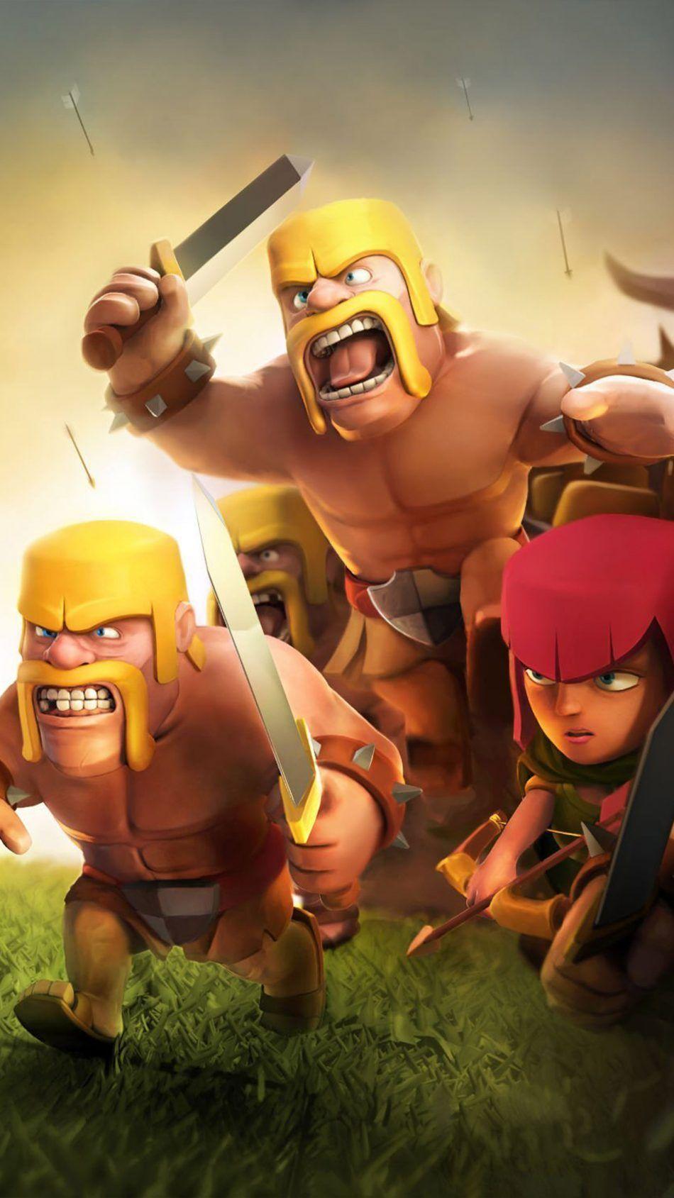 950x1689 Clash of Clans Mobile Game 4K Ultra HD Mobile Wallpaper. Clash of clans, Clash of clans game, Dragon clash of clans