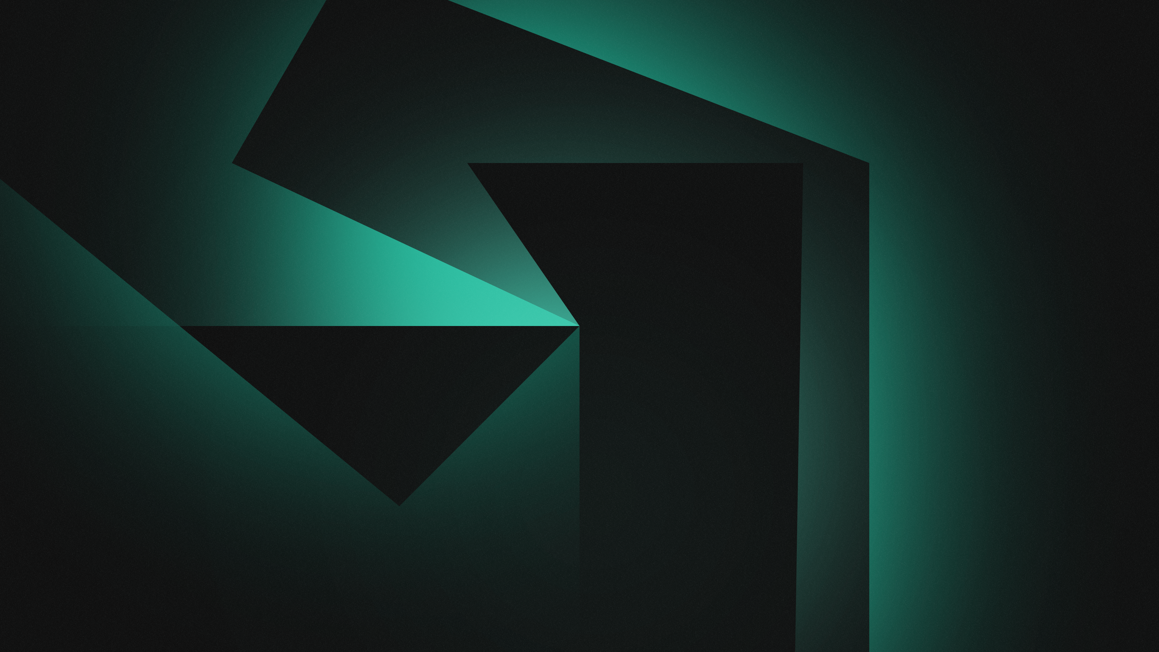 3840x2160 Blue And Green Geometric Wallpaper