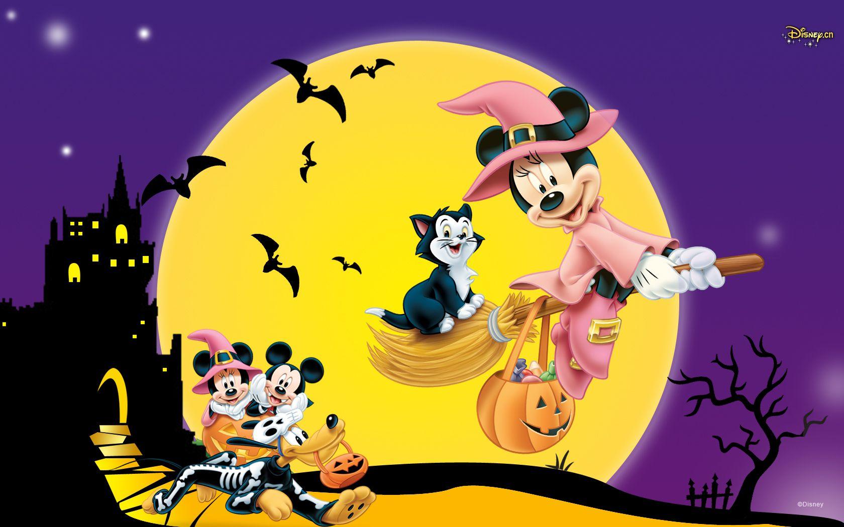 Disney Halloween Wallpapers Top Free Disney Halloween Backgrounds Wallpaperaccess