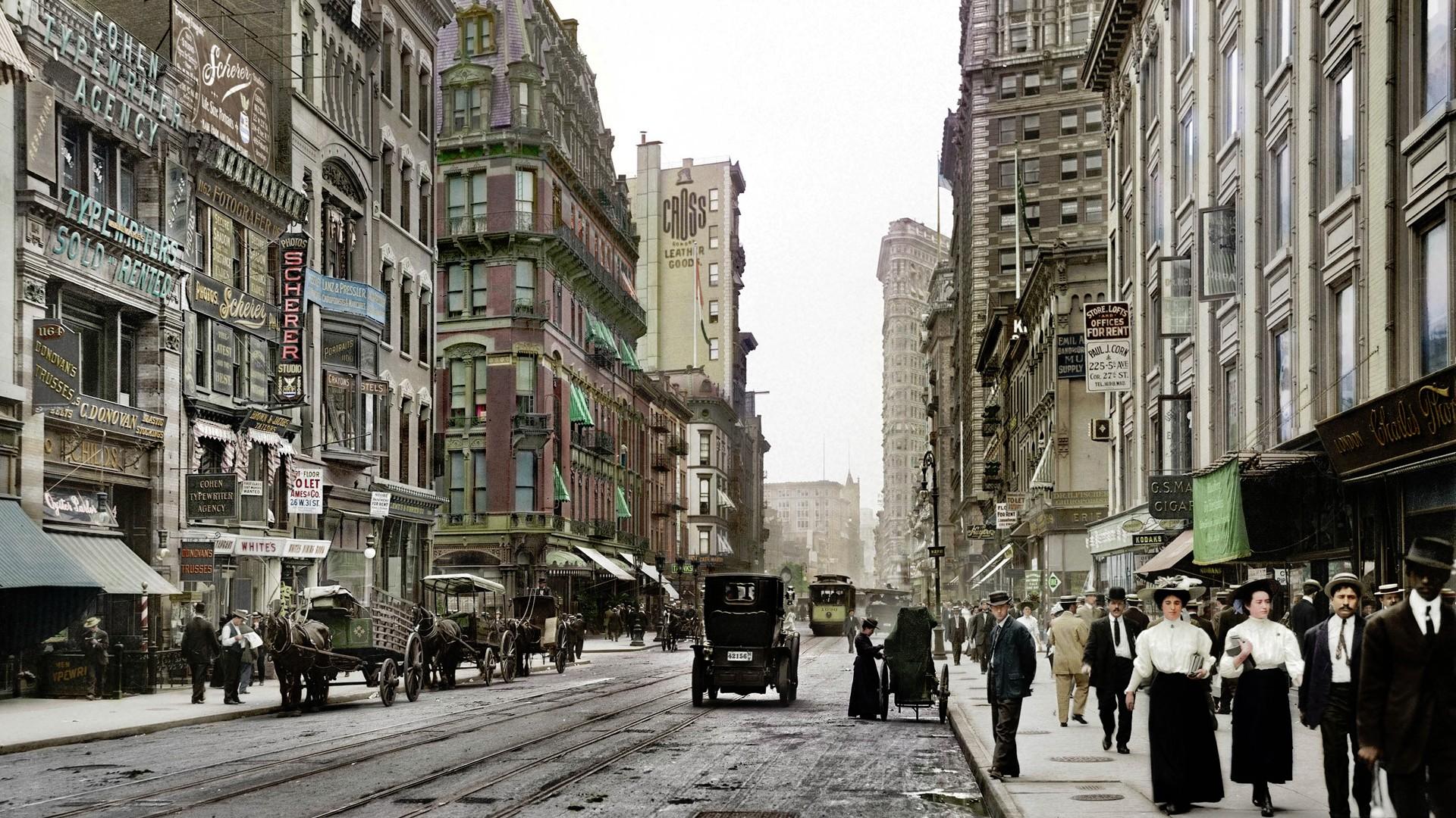 1920x1080 leon trotsky colorized photo wallpaper