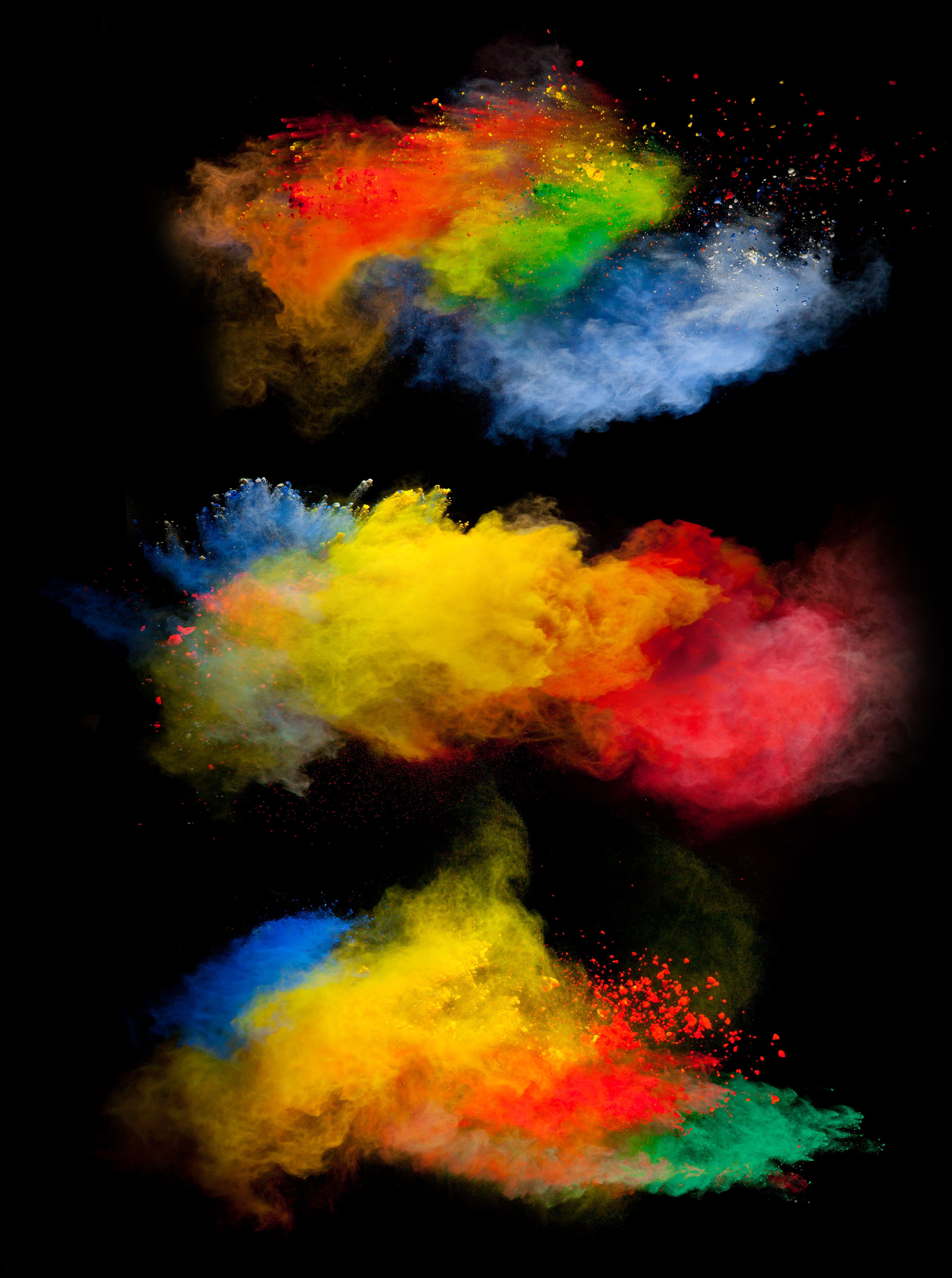 4469x6000 powder explosion #powder black background #colorful K #wallpaper #hdwallpaper #desktop. Romantic art, Colourful wallpaper iphone, Colorful wallpaper