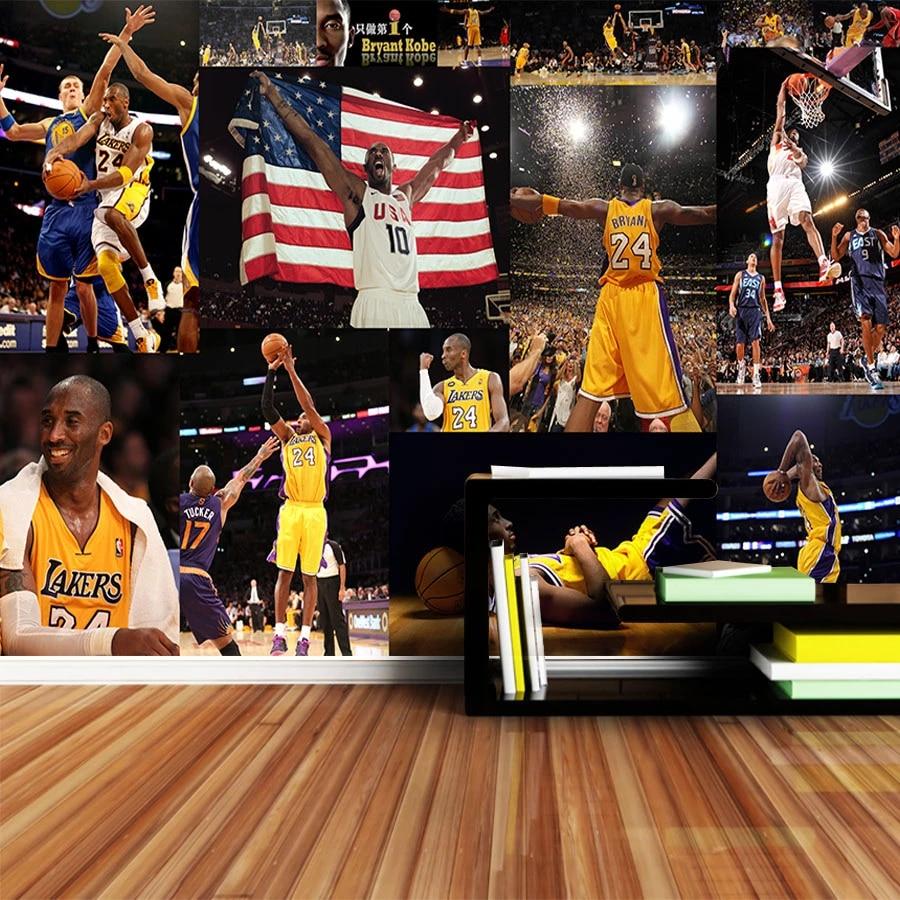 900x900 World Star Kobe Bryant Wallpaper 3D for Living Room Wall Papers Home Decor 3 d Embossed Non Woven Mural Rolls Background. wallpaper 3D. wallpaper worldworld wallpaper