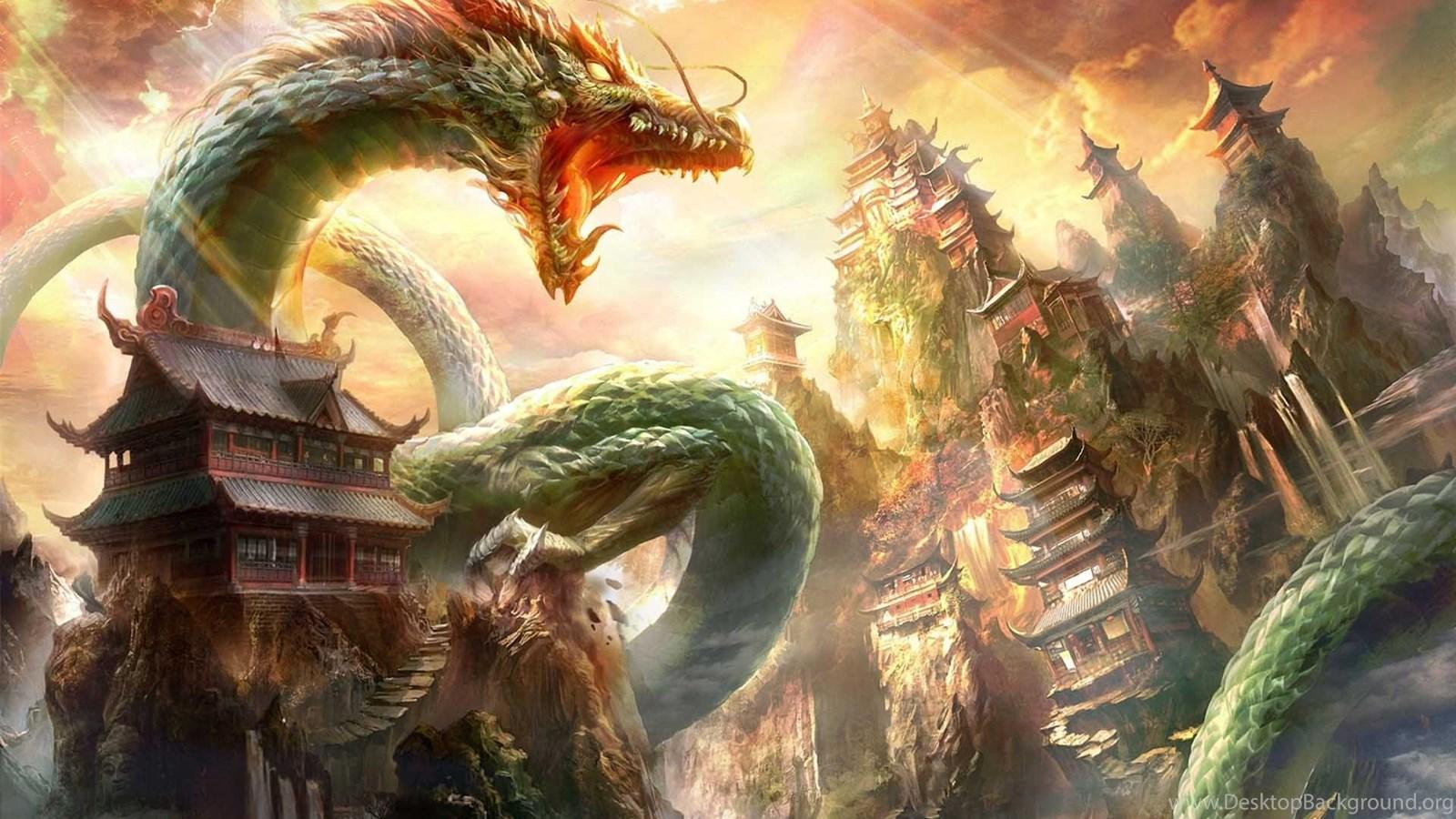 1600x900 Chinese Dragon Wallpaper 3D Desktop Background
