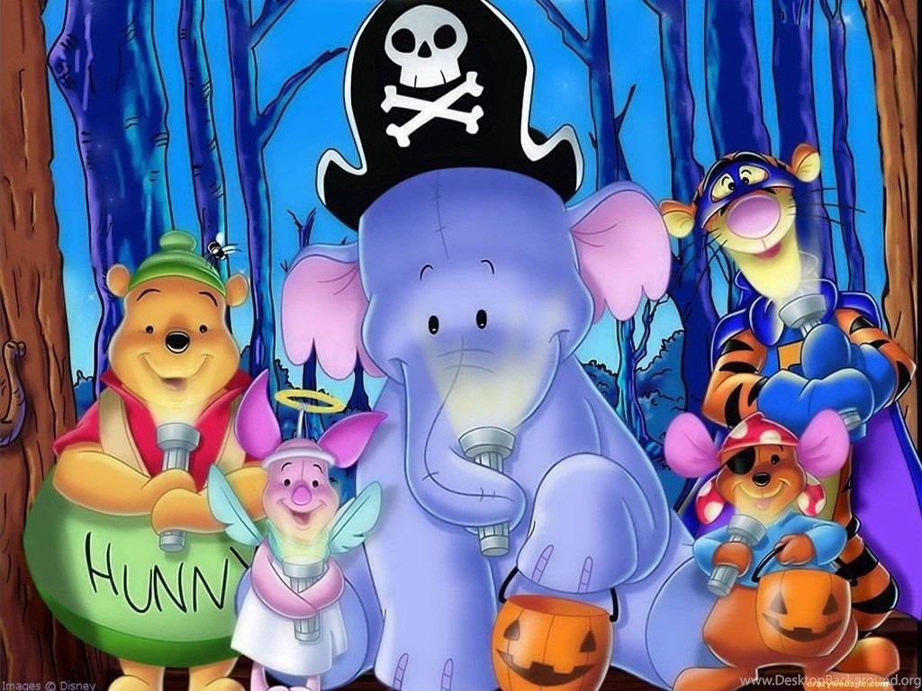 1024x768 Disney Halloween Wallpaper Background .
