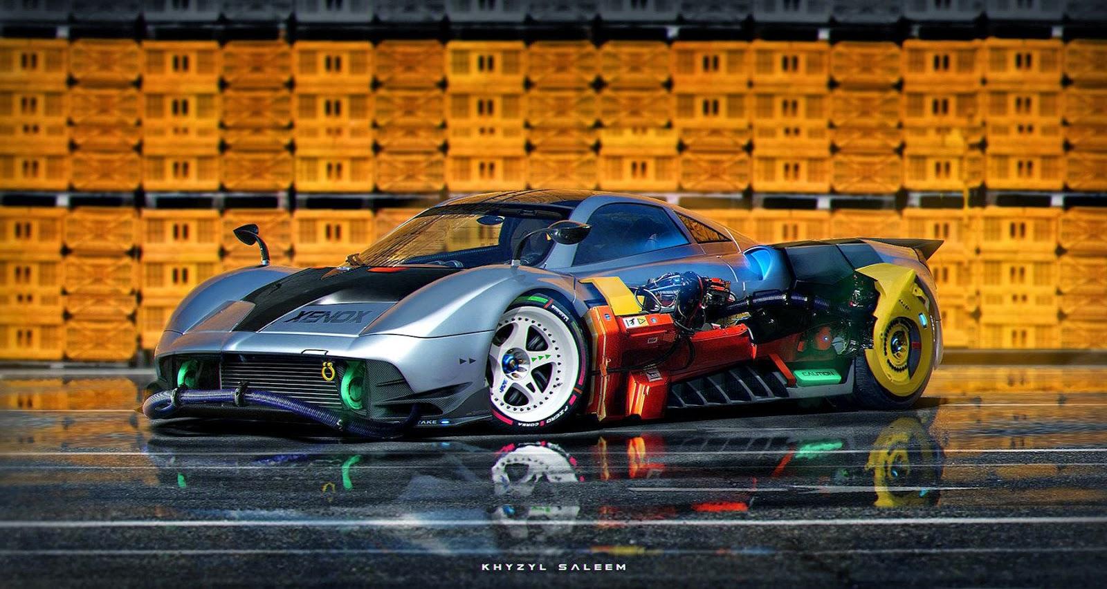 1600x852 Download Sci Fiction Concept Car Wallpaper Made By 21 Year Old Artist